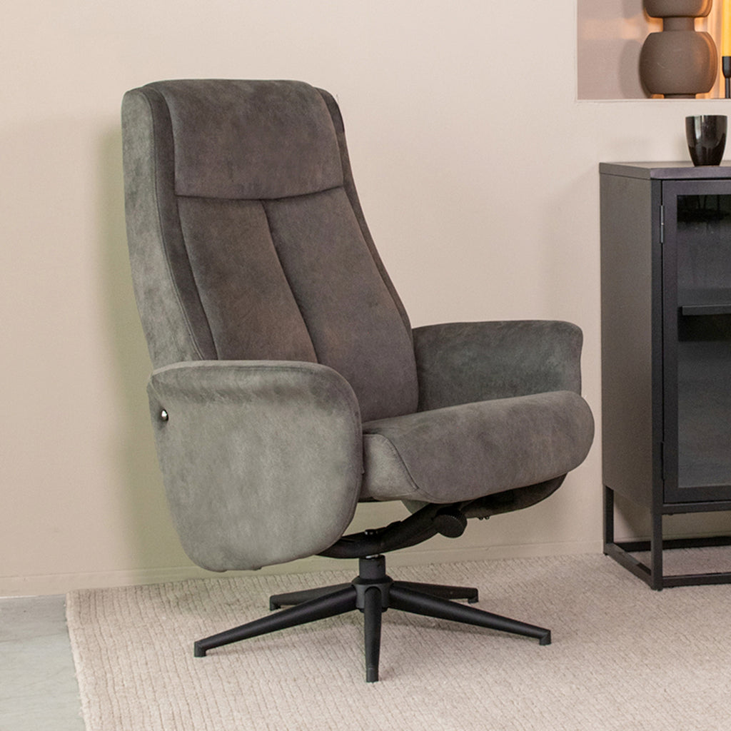 Relaxfauteuil Bergen - Cosmo - Antraciet