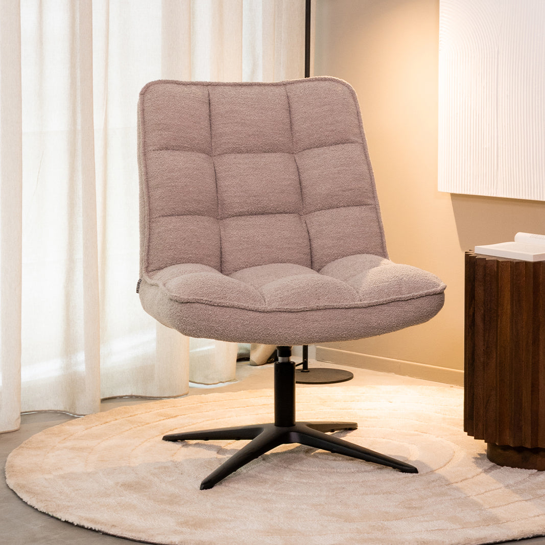Fauteuil Vince - Naturel - Boucle