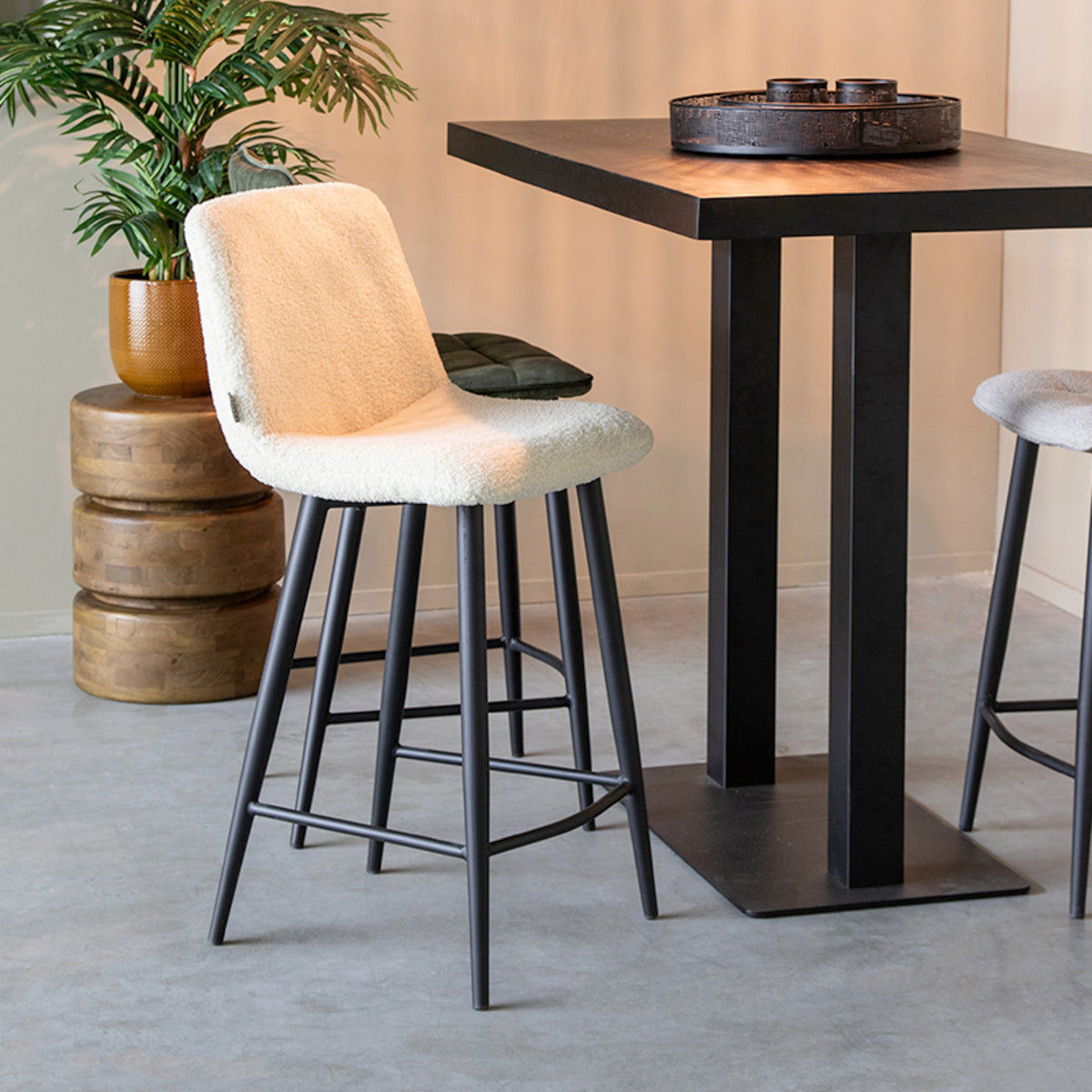 Barkruk Jep - Ivory - Teddy