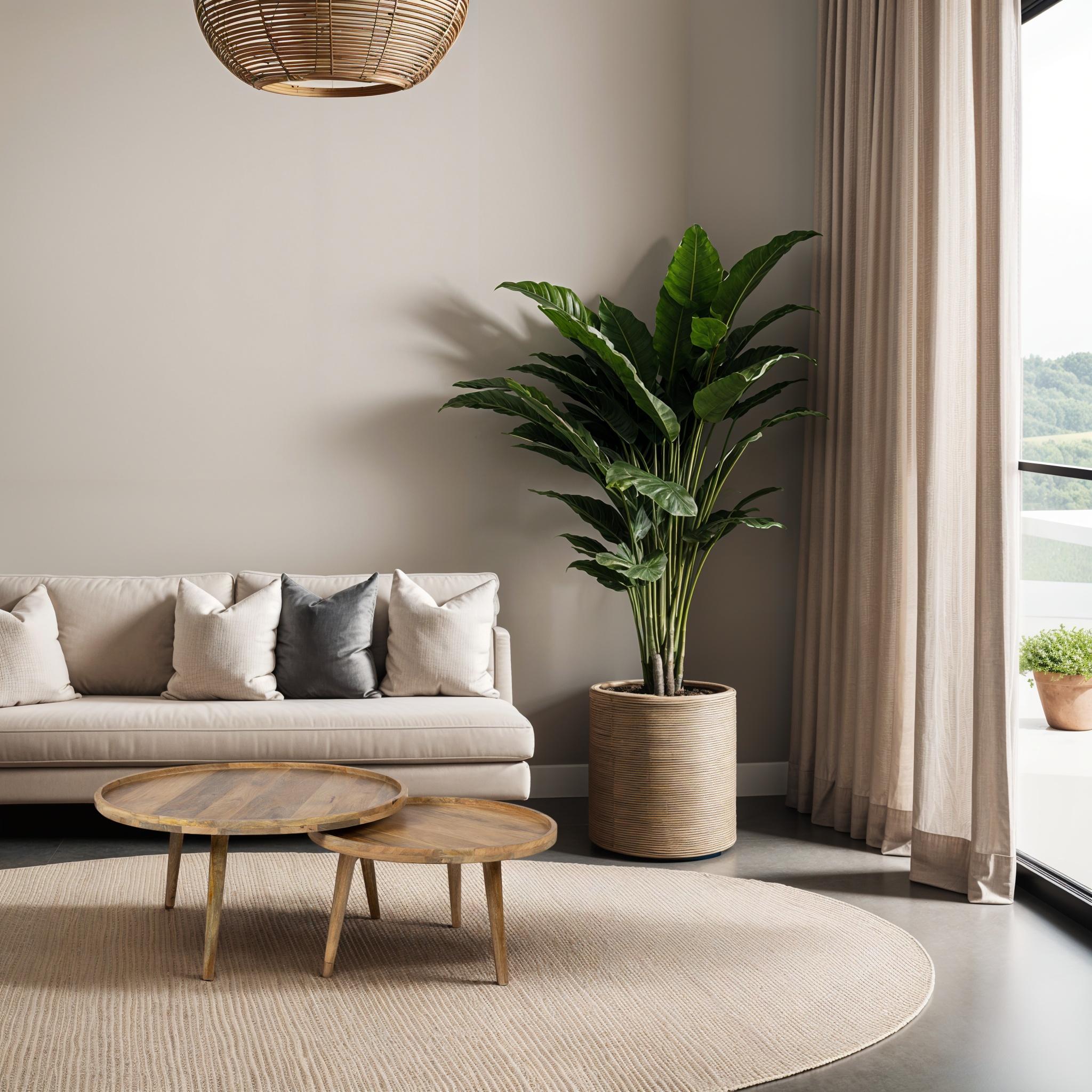 Salontafel - Set van 2 - 80 cm x 60 cm - Naturel - Mangohout