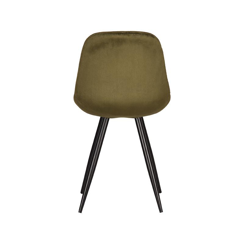 Eetkamerstoel Capri - Army green - Fluweel