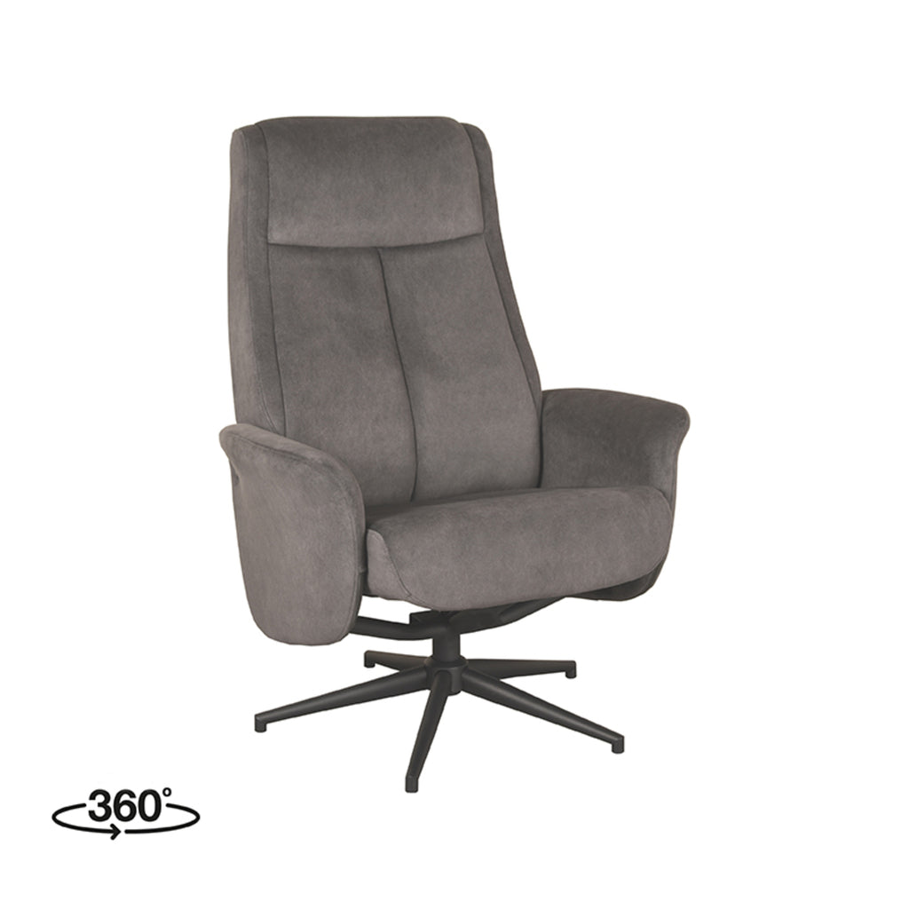 Relaxfauteuil Bergen - Cosmo - Antraciet