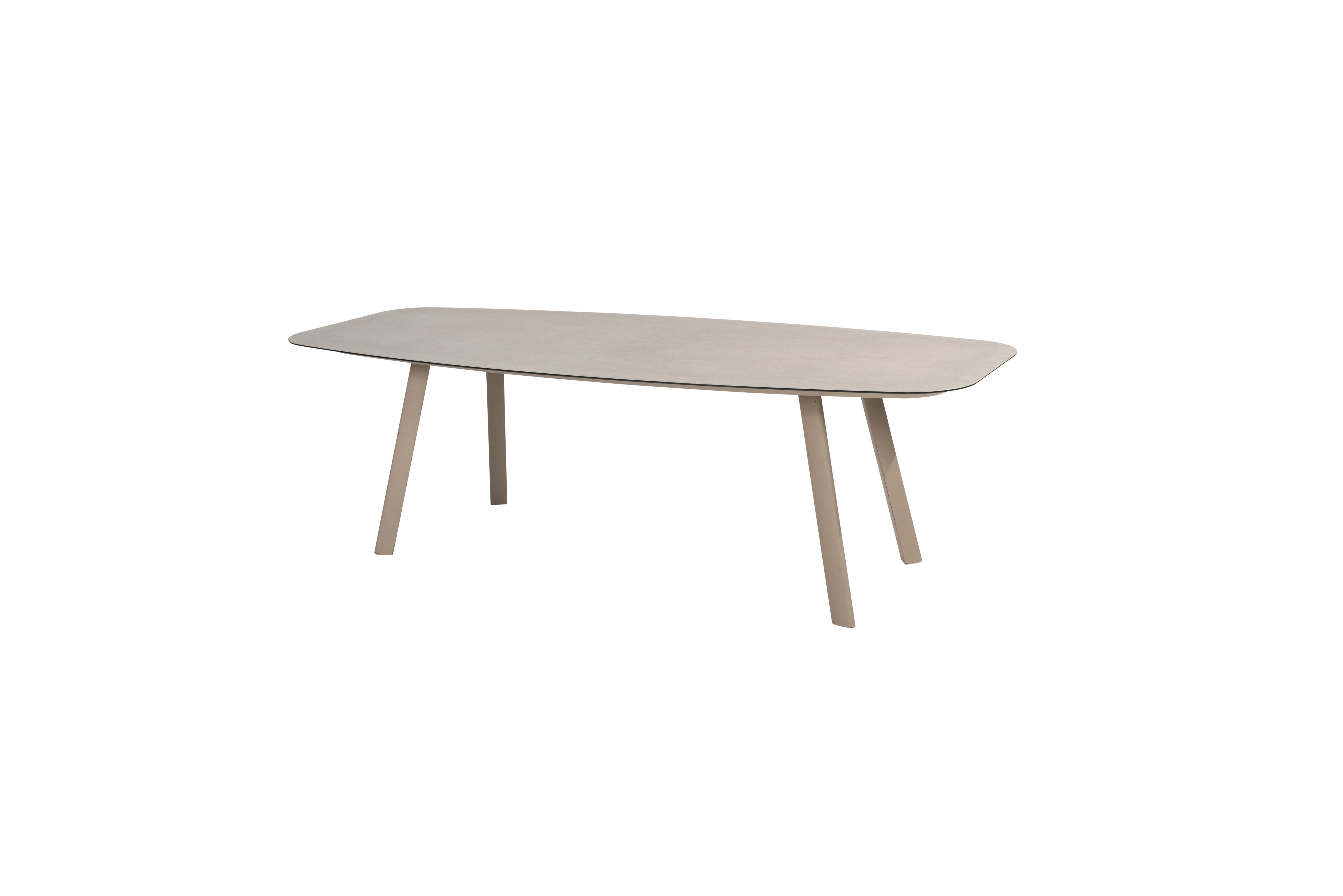 4 seasons outdoor - Manolo Latte Tuintafel deens ovaal Keramiek 240cm