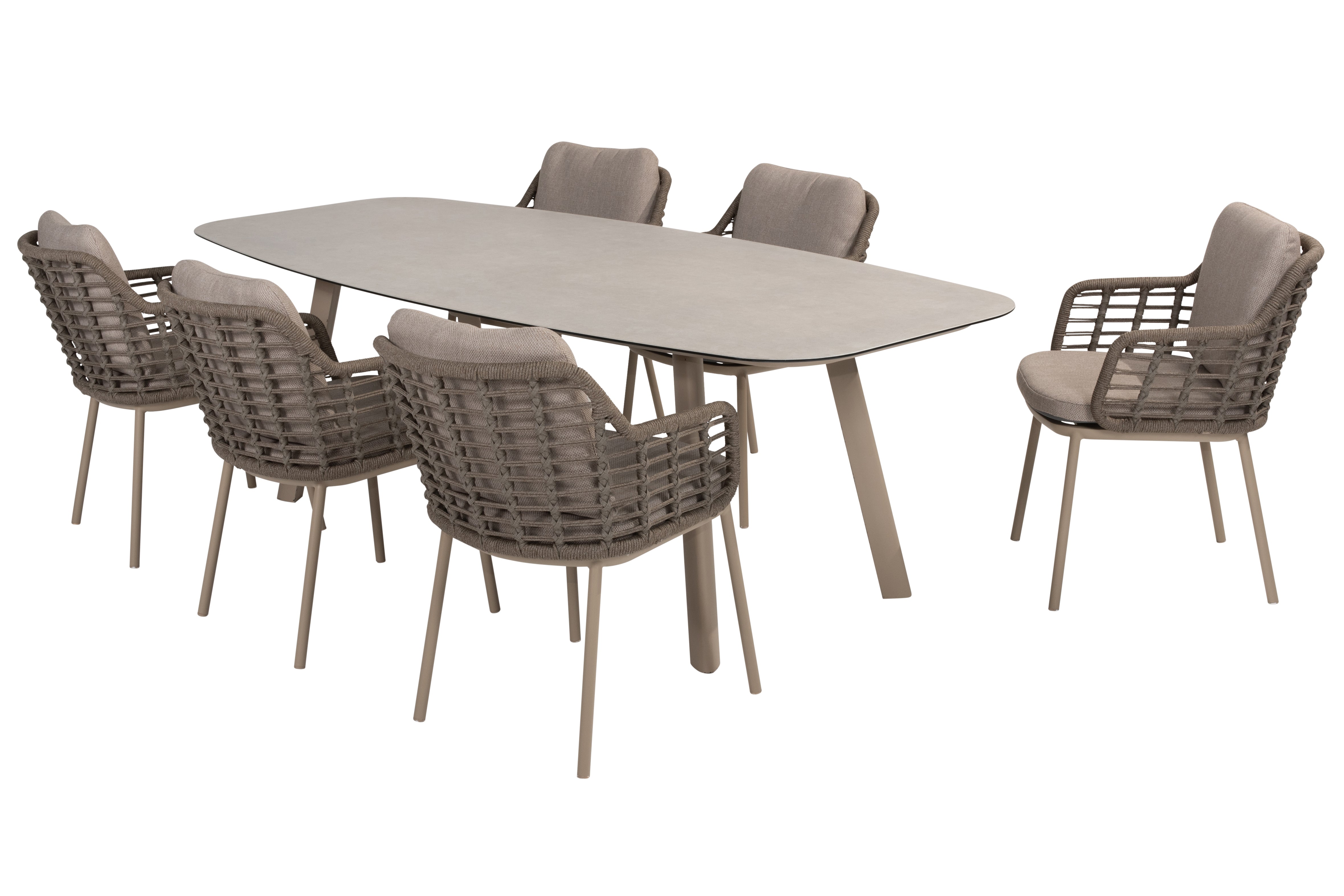 4Seasons Outdoor - Puglia Tuinset 7-delig Manolo Cloud