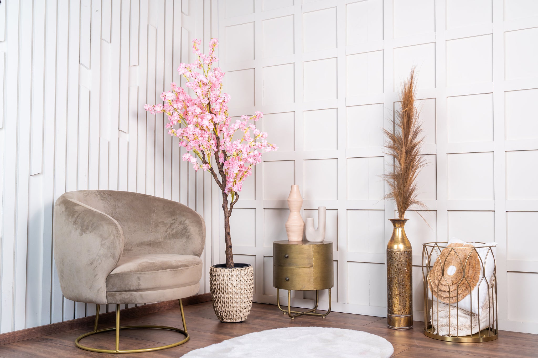 150cm kunst Bloesem Roze Deluxe