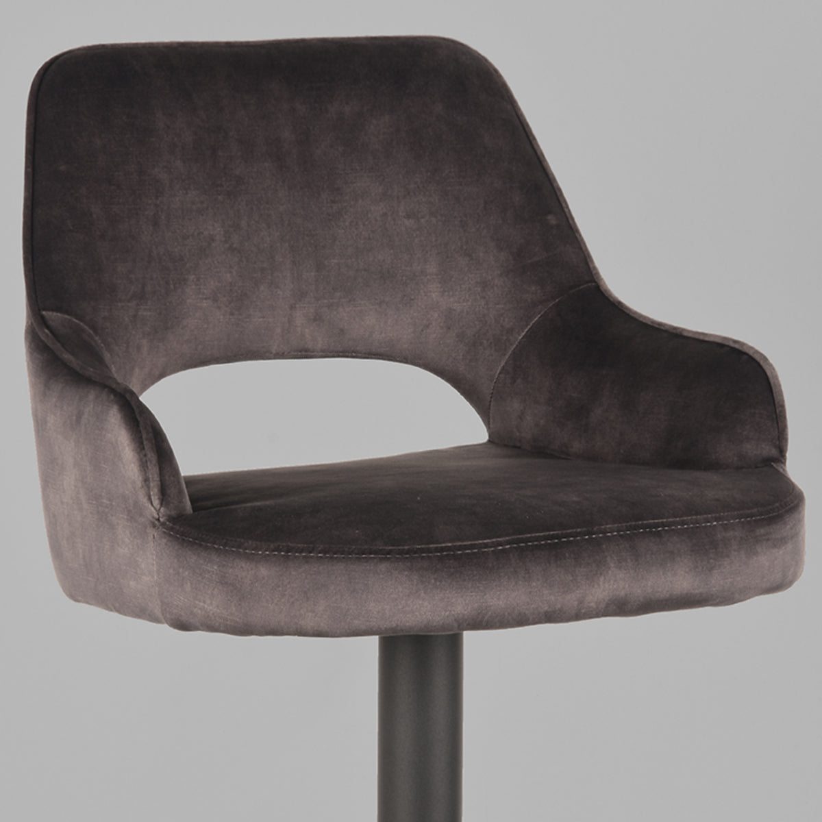 Barkruk Fer - Antraciet - Velours