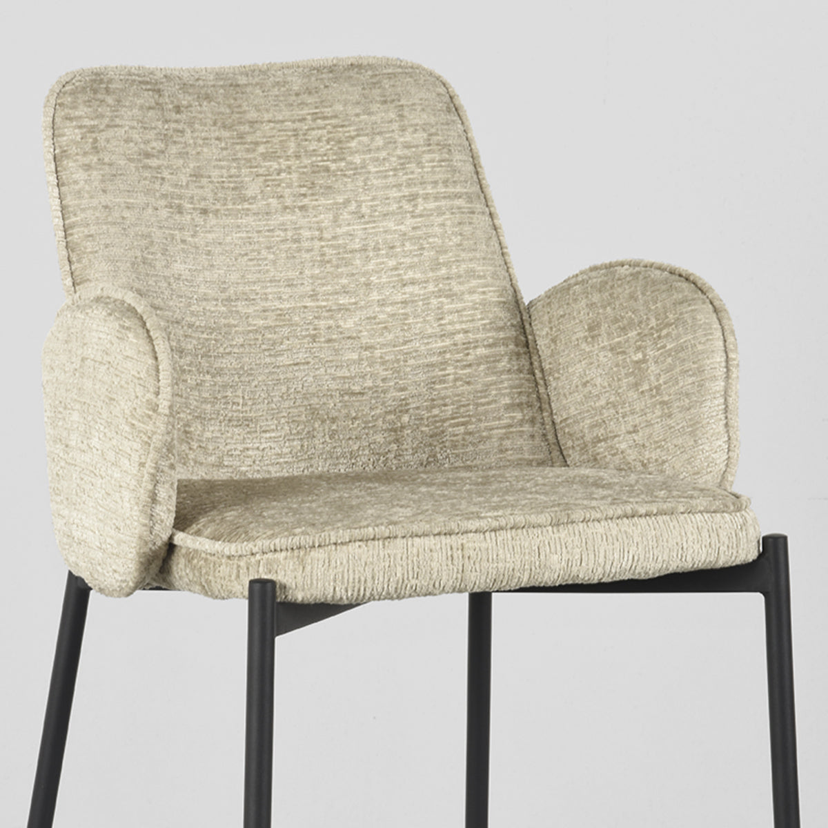 Barkruk Joni - Beige - Fluweel