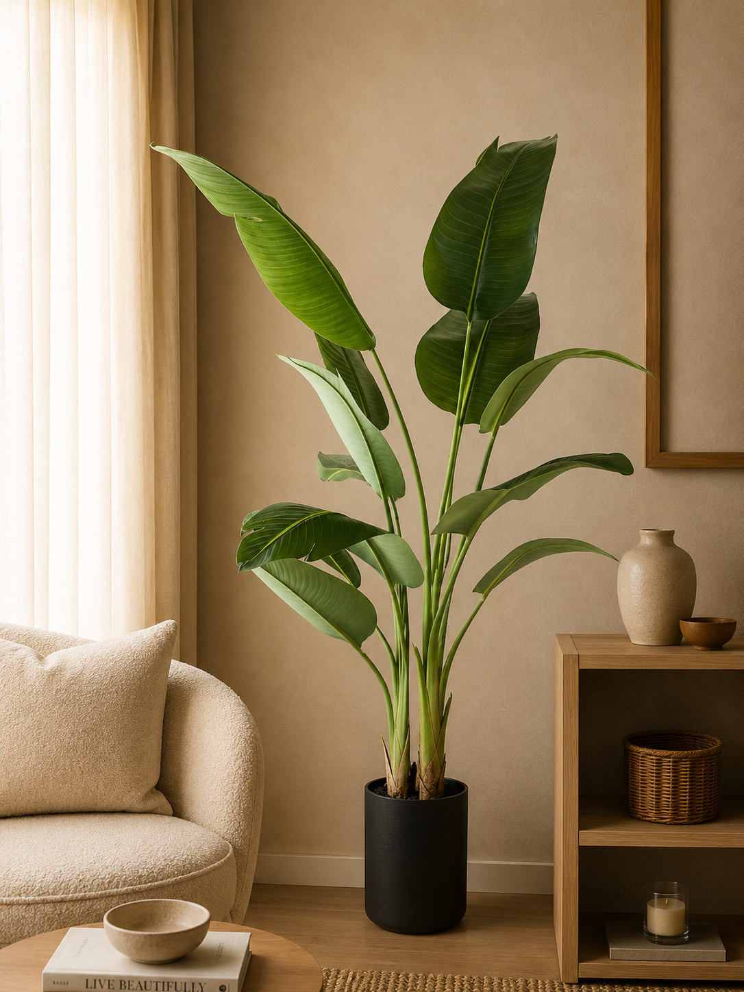 Kunstplant Strelitzia 200 cm real touch