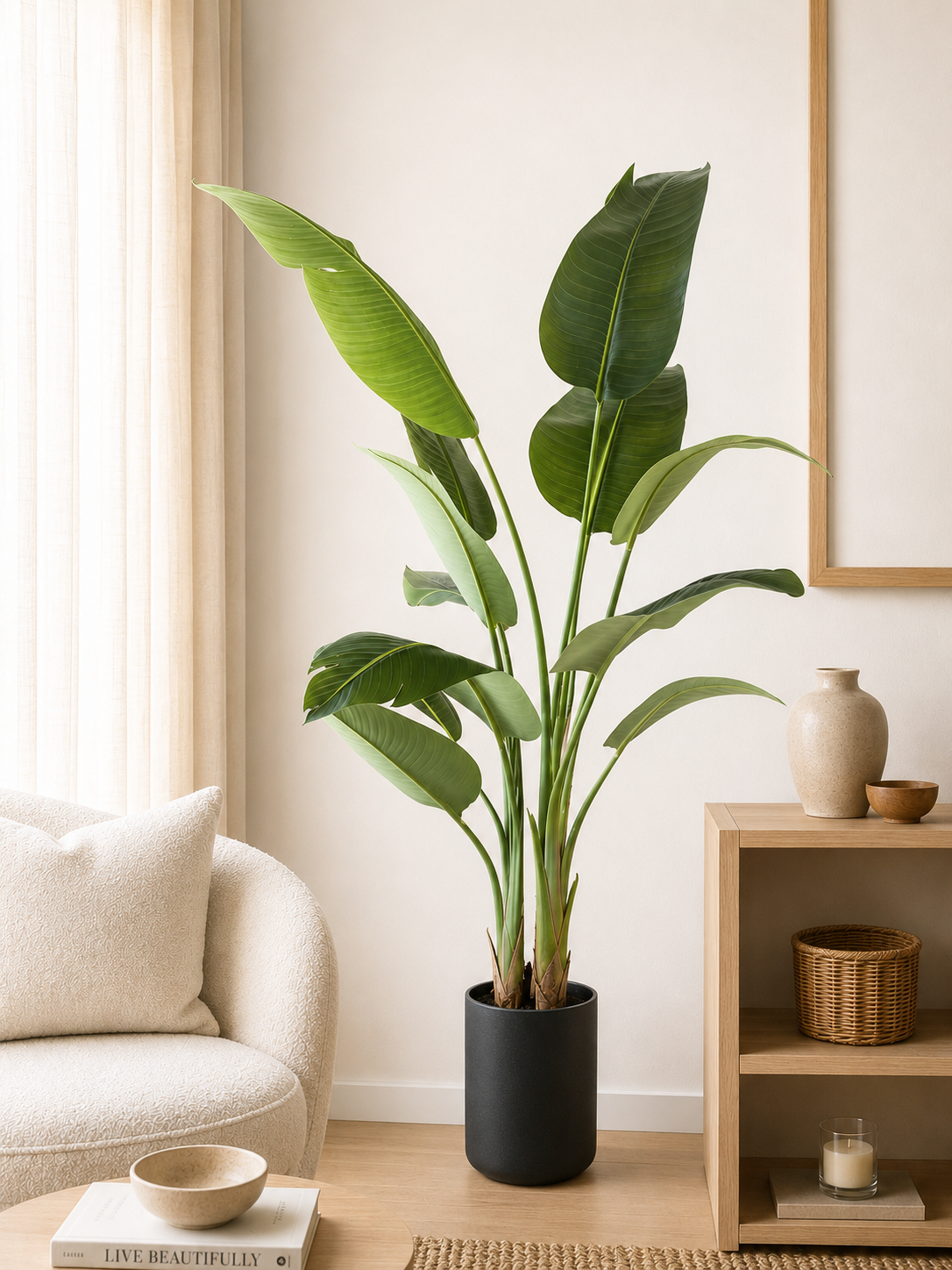 Kunstplant Strelitzia 150 cm real touch