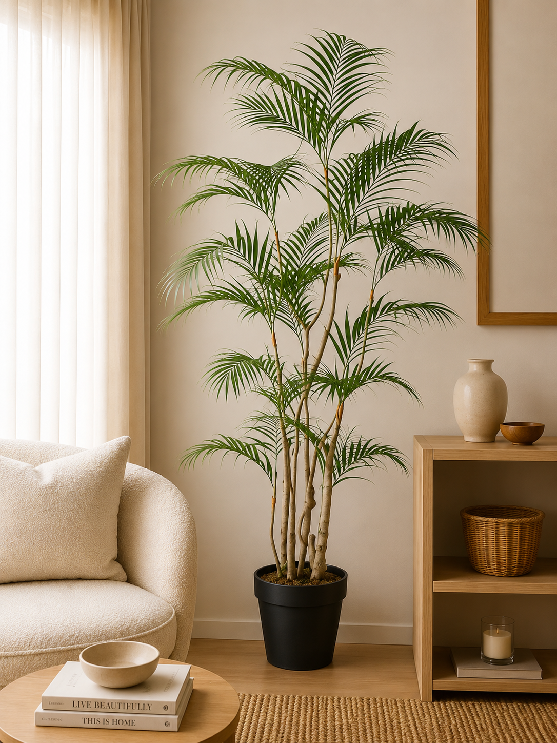 Tropische Areca palm kunstplant 140 cm