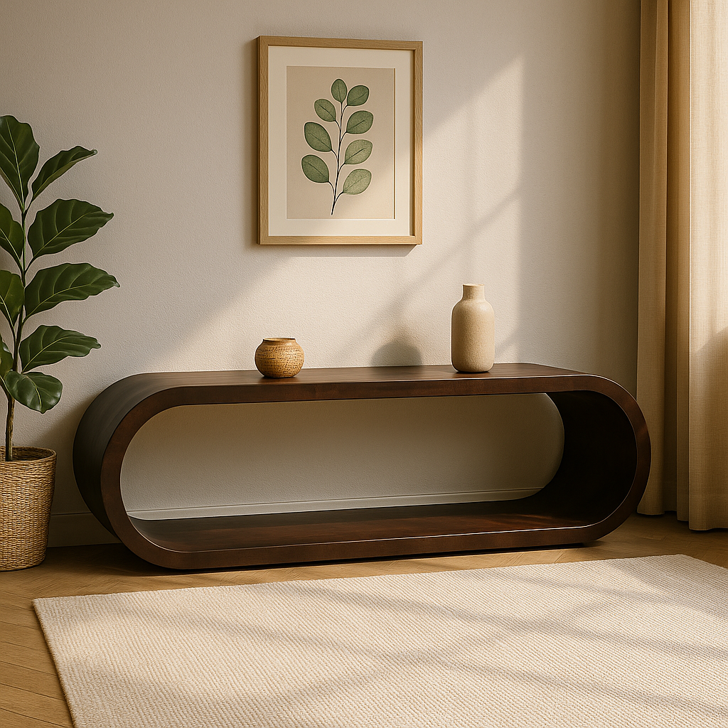 Tv-meubel Elegance – 120 cm – Bruin – Mangohout