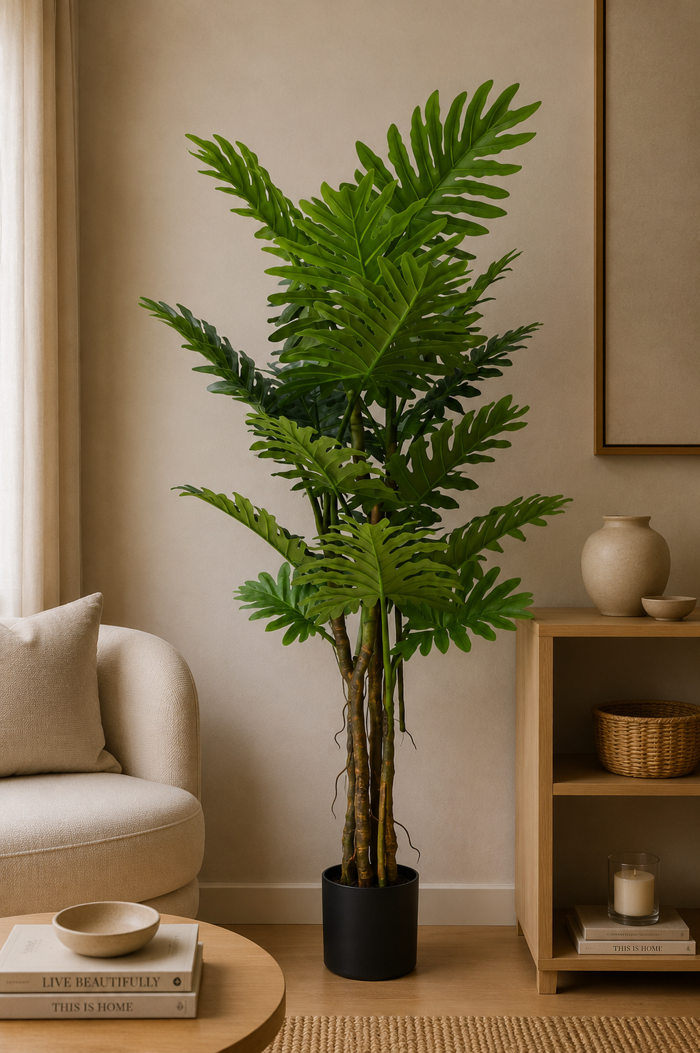 Philondendron kunstplant Deluxe 180cm
