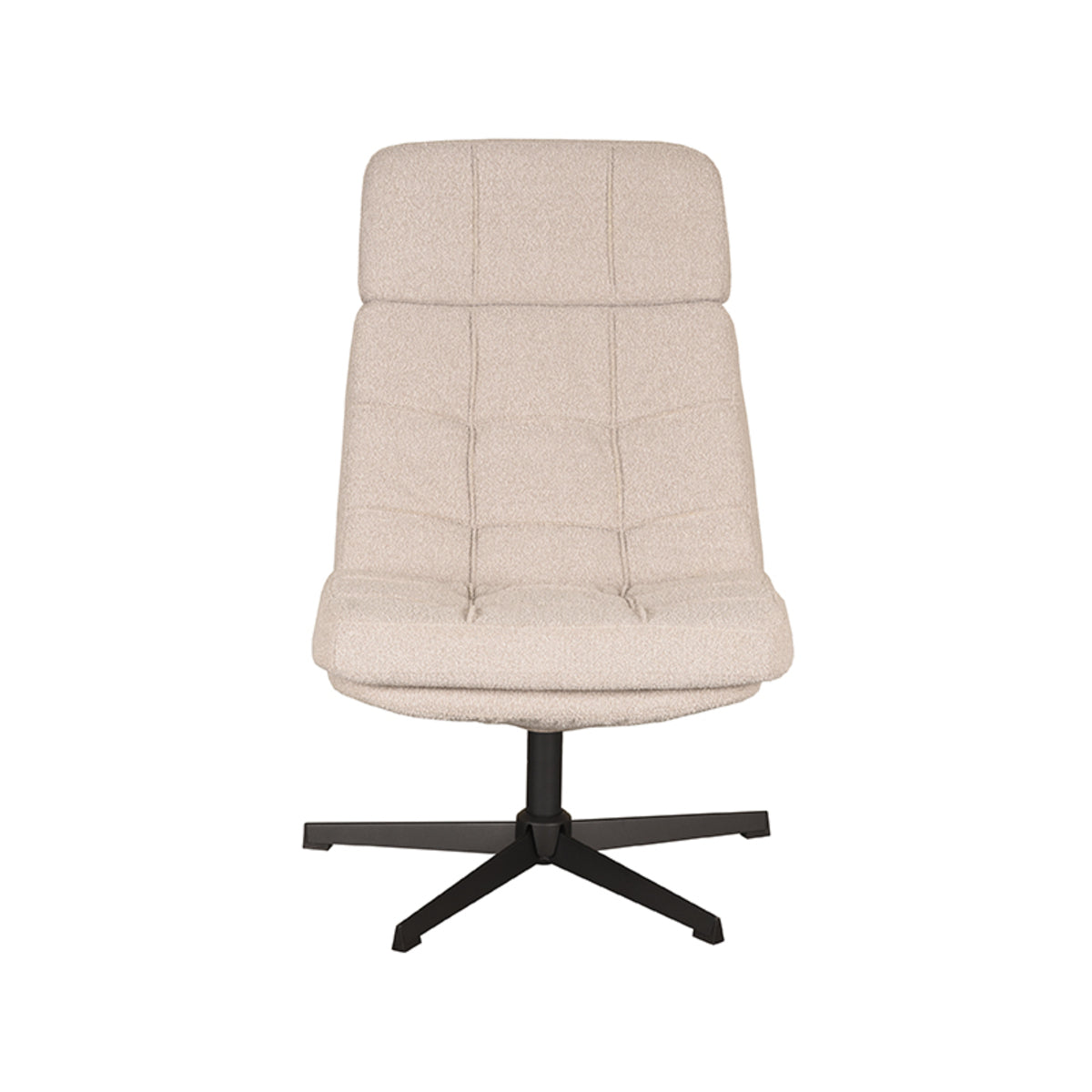Draaifauteuil Alvar - naturel - bouclé