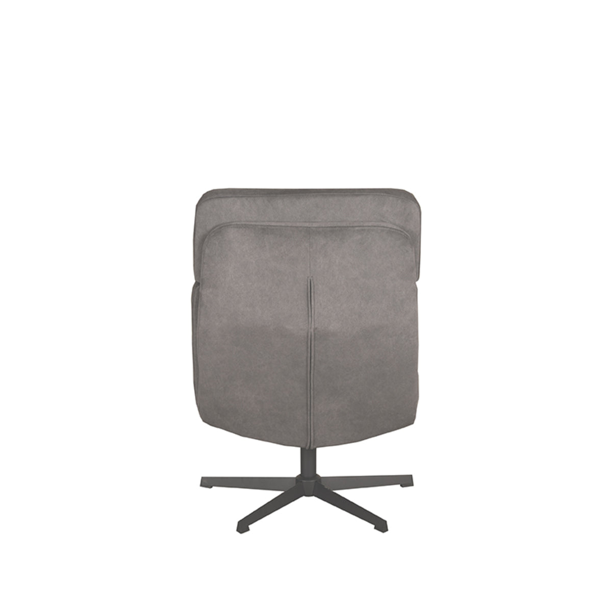 Relaxfauteuil Alvar + Ottomane - Antraciet - Micro Suede