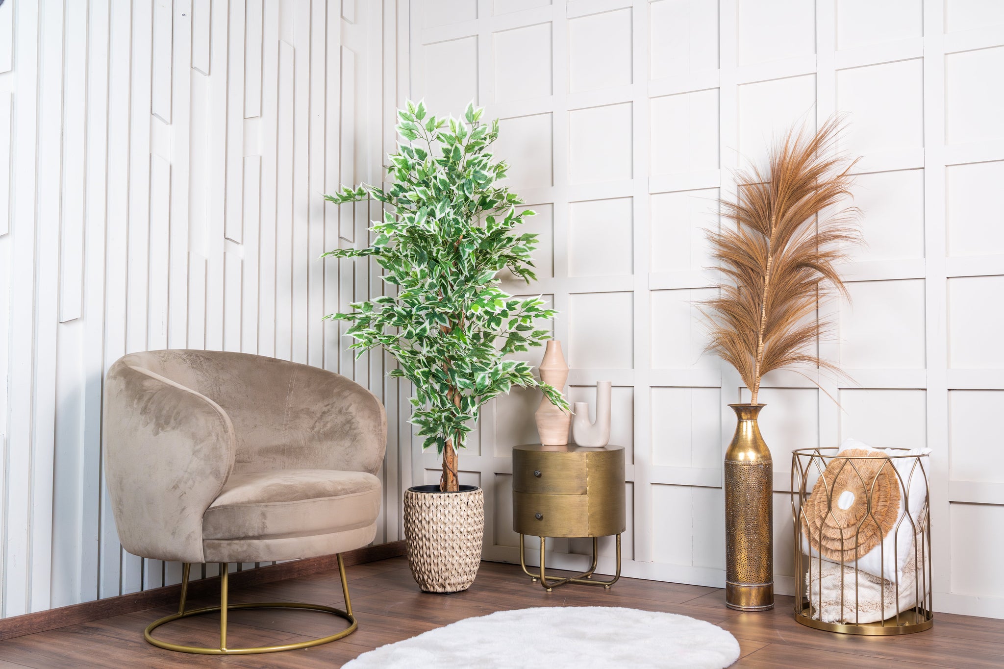 Kunstplant Ficus groen 140cm