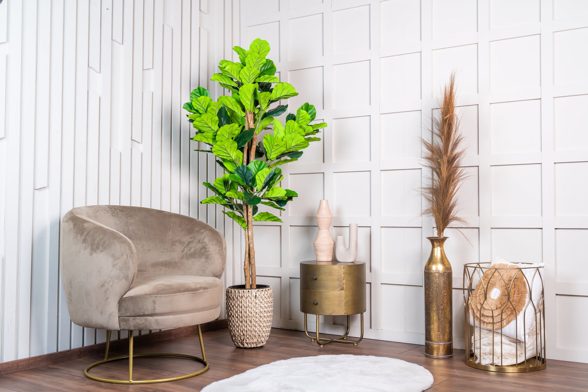 Fiddle Leaf Fig kunstplant 160 cm - Stijlvolle vioolbladplant