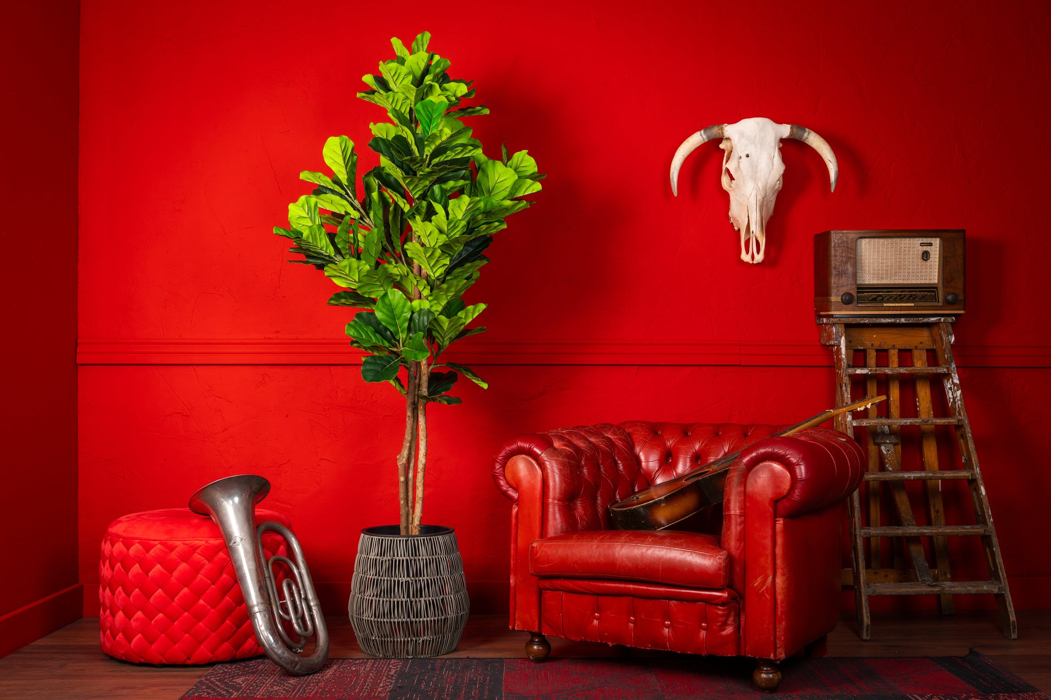 Fiddle Leaf Fig kunstplant 185 cm - Stijlvolle vioolbladplant