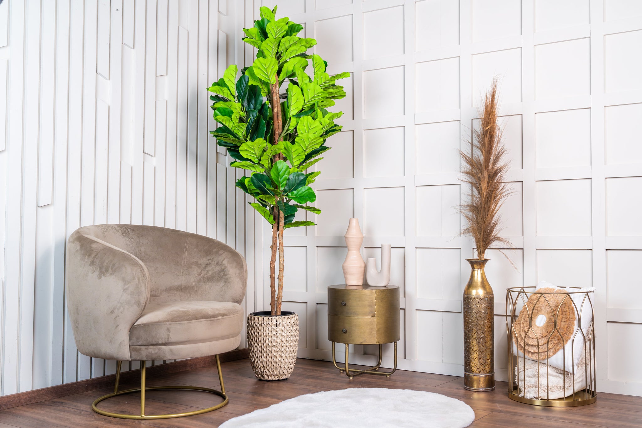 Fiddle Leaf Fig kunstplant 185 cm - Stijlvolle vioolbladplant