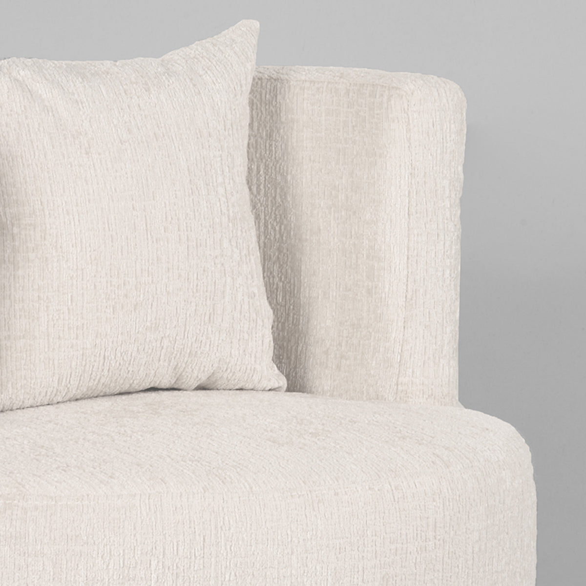 Fauteuil Evy - Naturel - Fluweel