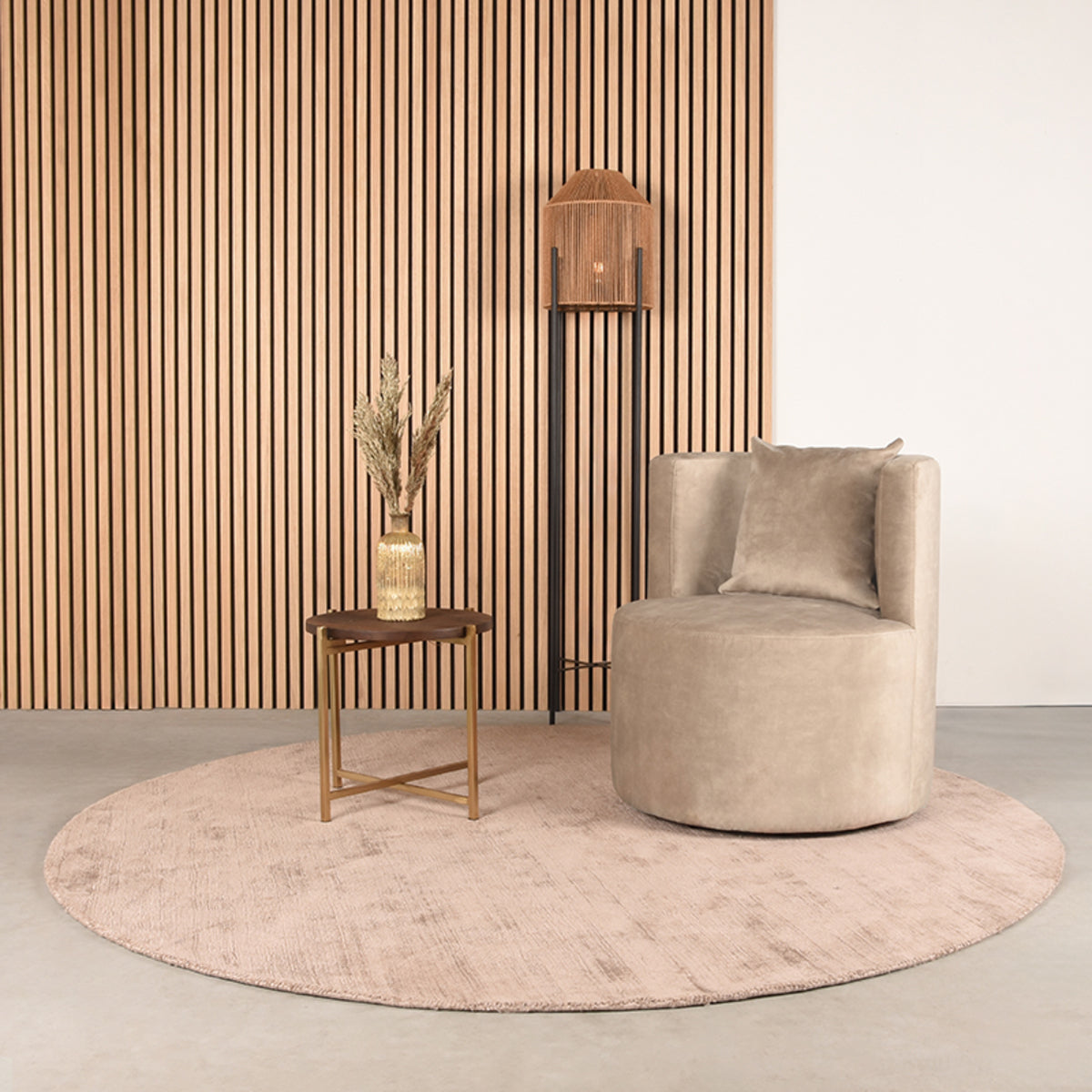 Fauteuil Evy - Zand - Velours