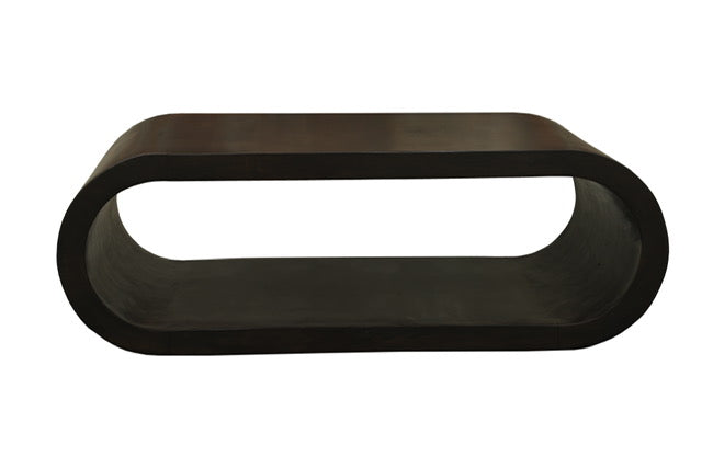 Tv-meubel Elegance – 120 cm – Zwart – Mangohout