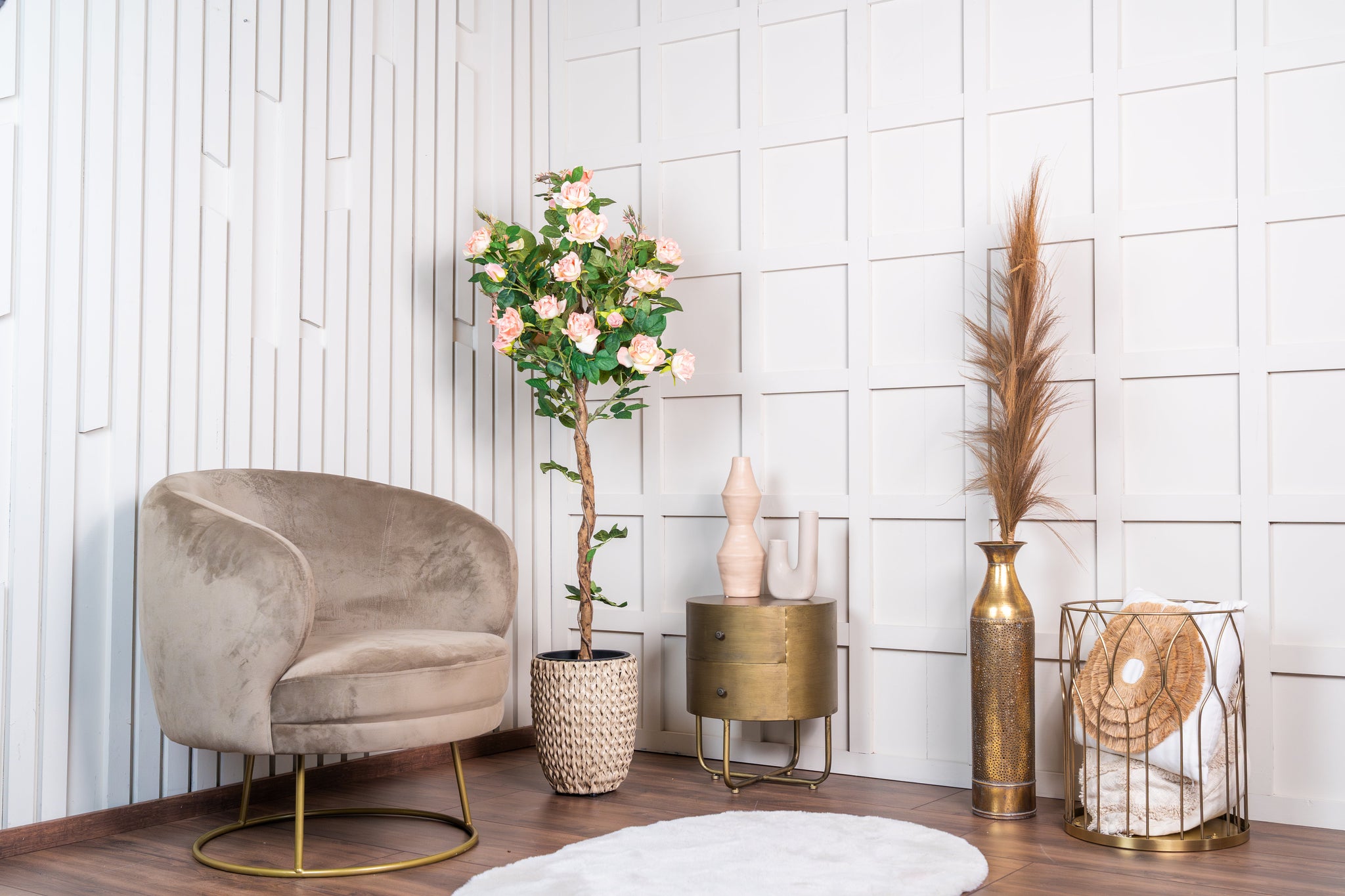 Rozen kunstboom 140 cm