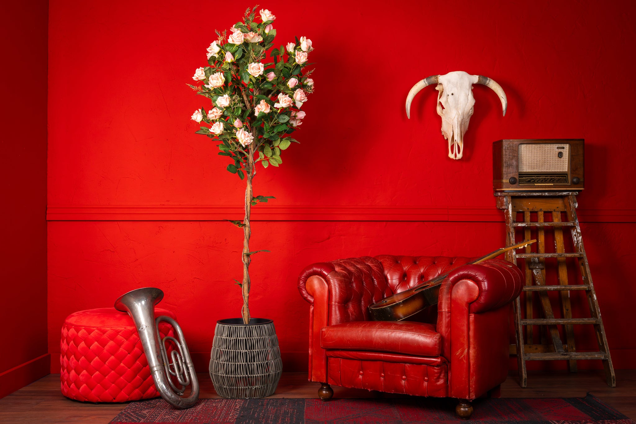 Rozen kunstboom 180 cm