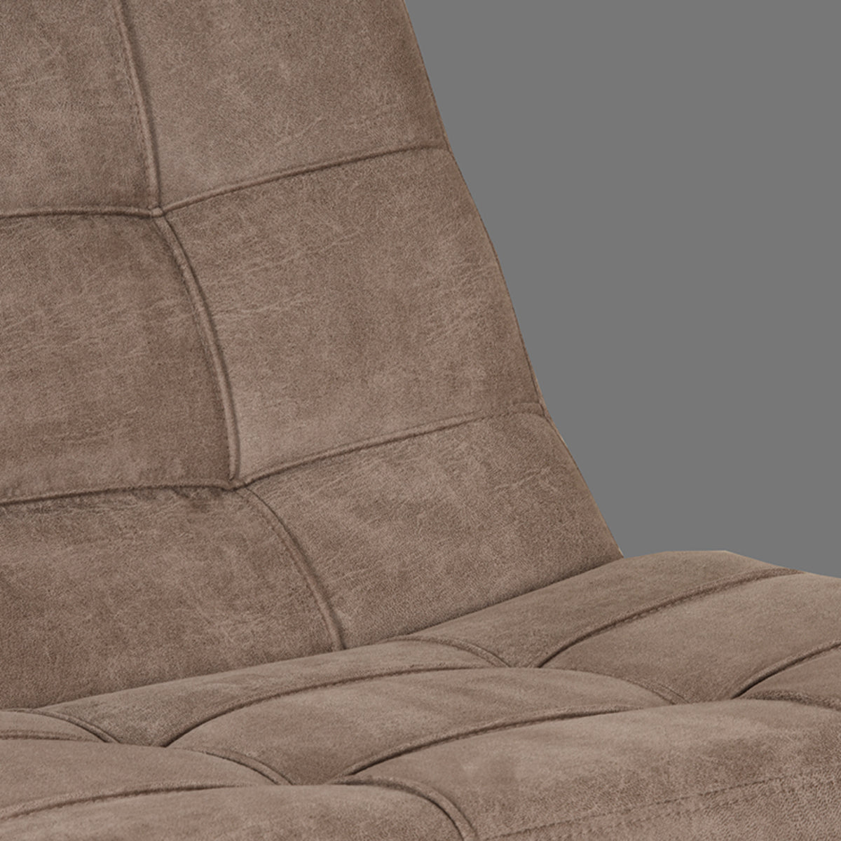 Relaxfauteuil Alvar - Taupe - Micro suede