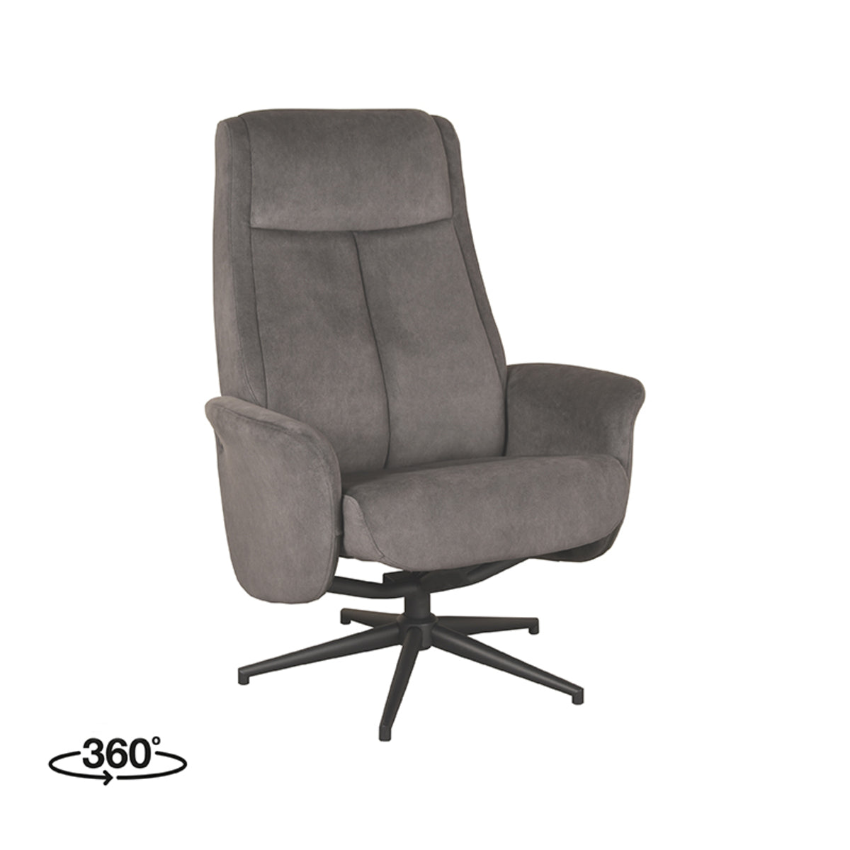 Relaxfauteuil Bergen - Cosmo - Antraciet