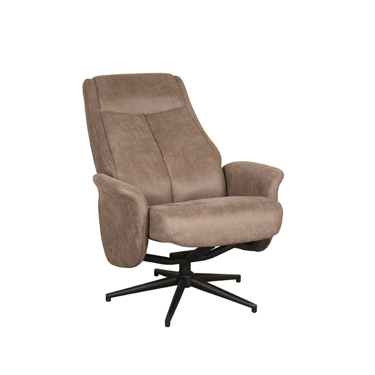 Relaxfauteuil Bergen - Taupe - Micro Suede
