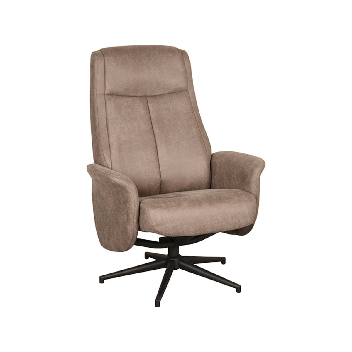 Relaxfauteuil Bergen - Taupe - Micro Suede
