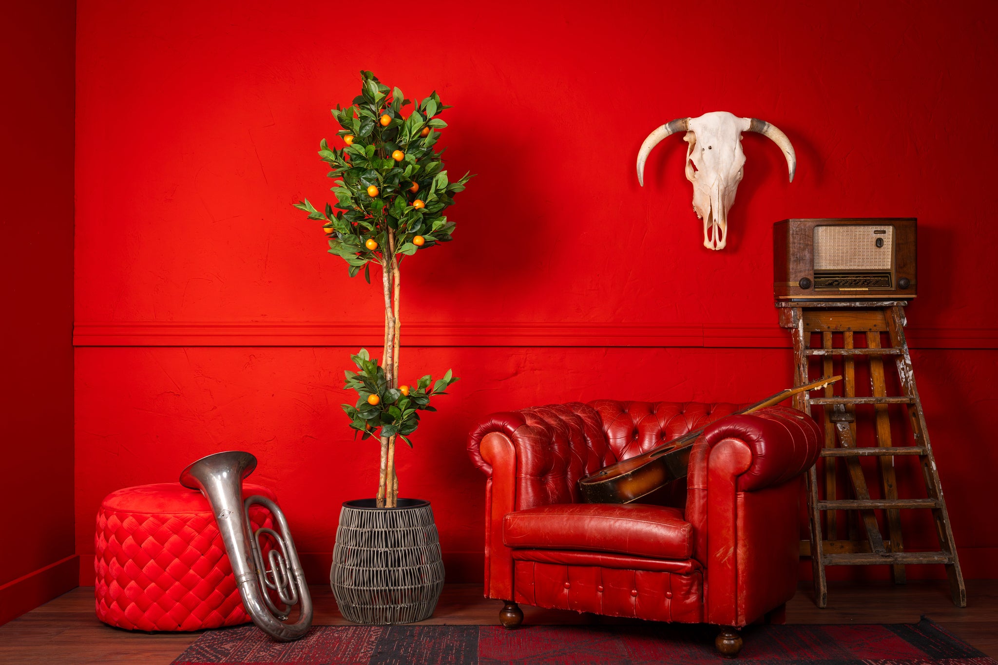 Sinaasappel kunstboom 170 cm - Mediterrane uitstraling