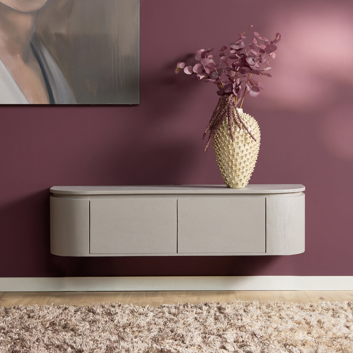 Zwevend tv meubel Ambiance Naturel | 120 cm