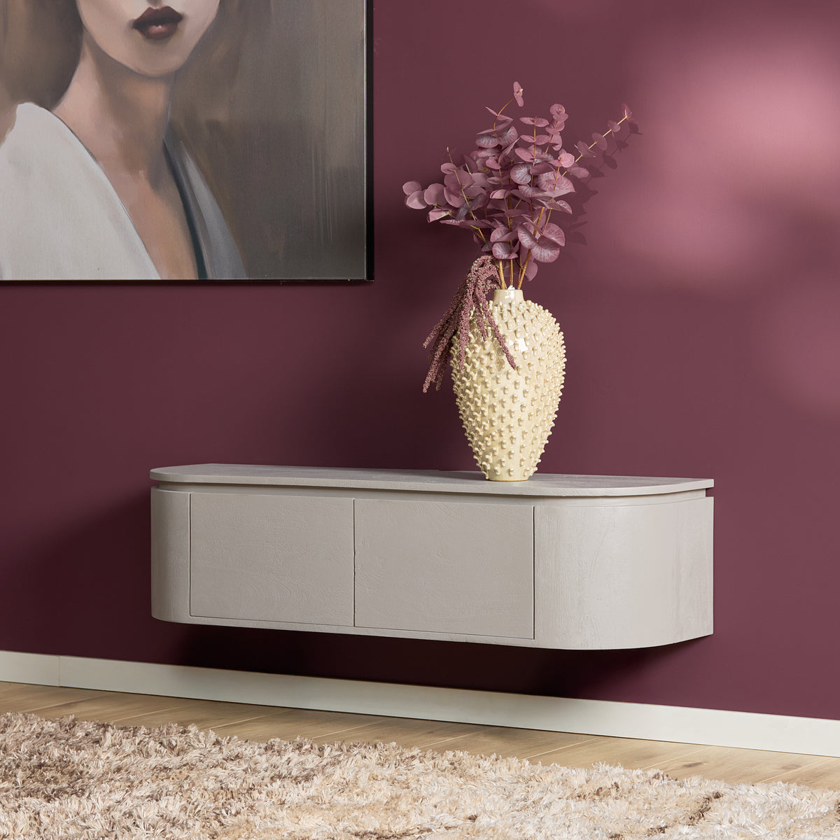 Zwevend tv meubel Ambiance Naturel | 120 cm
