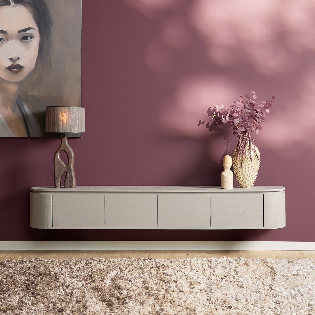 Zwevend tv meubel Ambiance Naturel | 120 cm