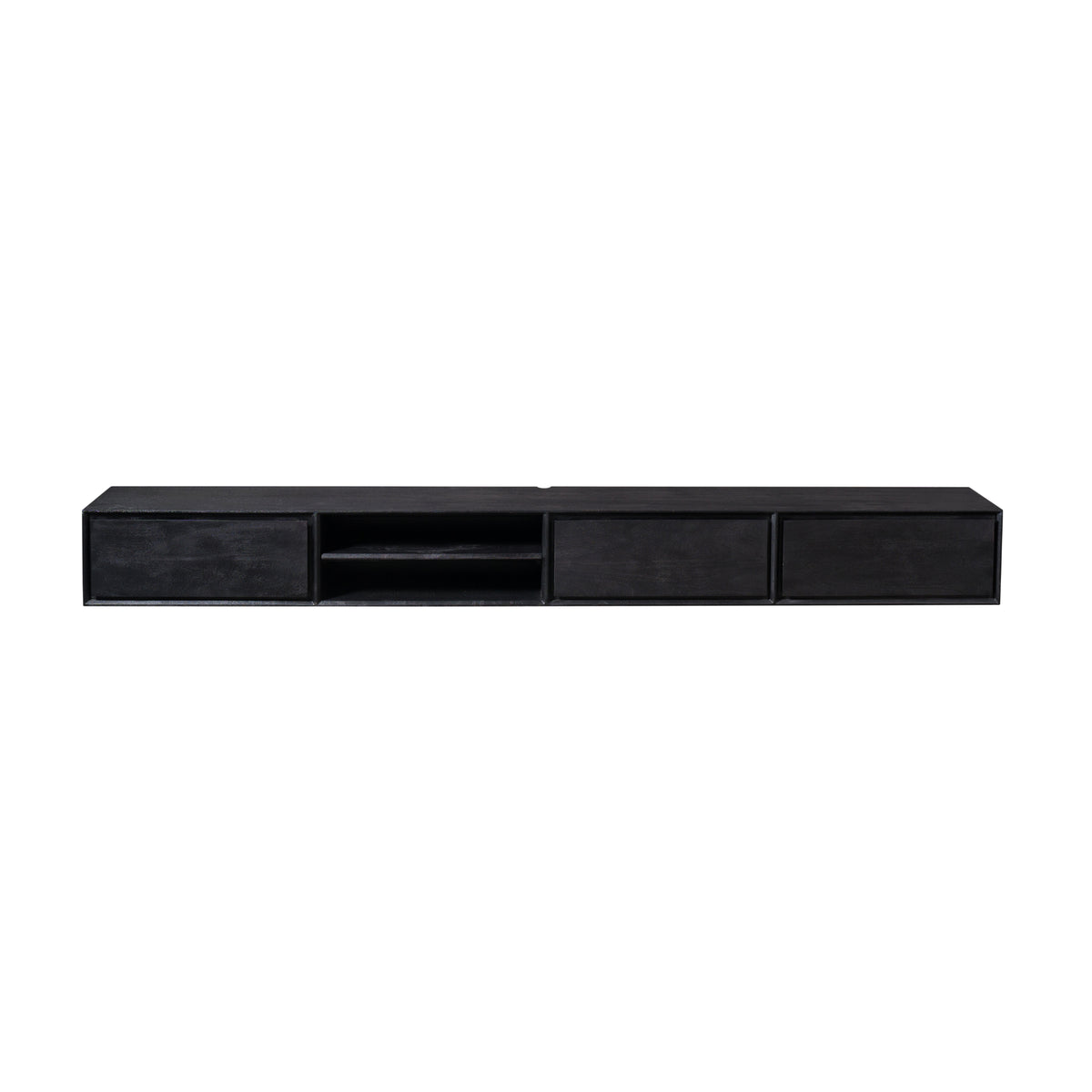 Zwevend tv meubel Ambiance Black | 280 cm