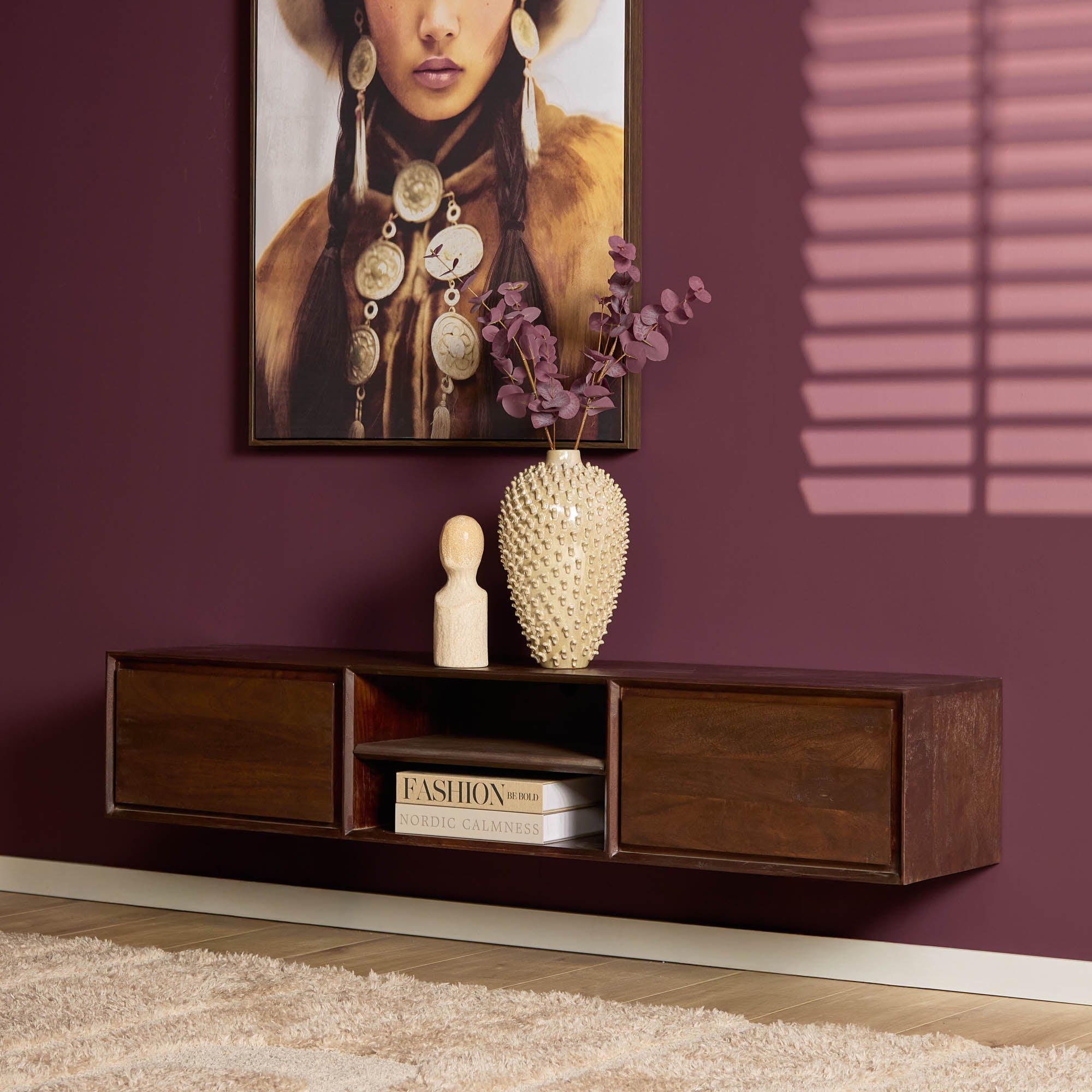 Zwevend tv meubel Ambiance Brown | 160 cm