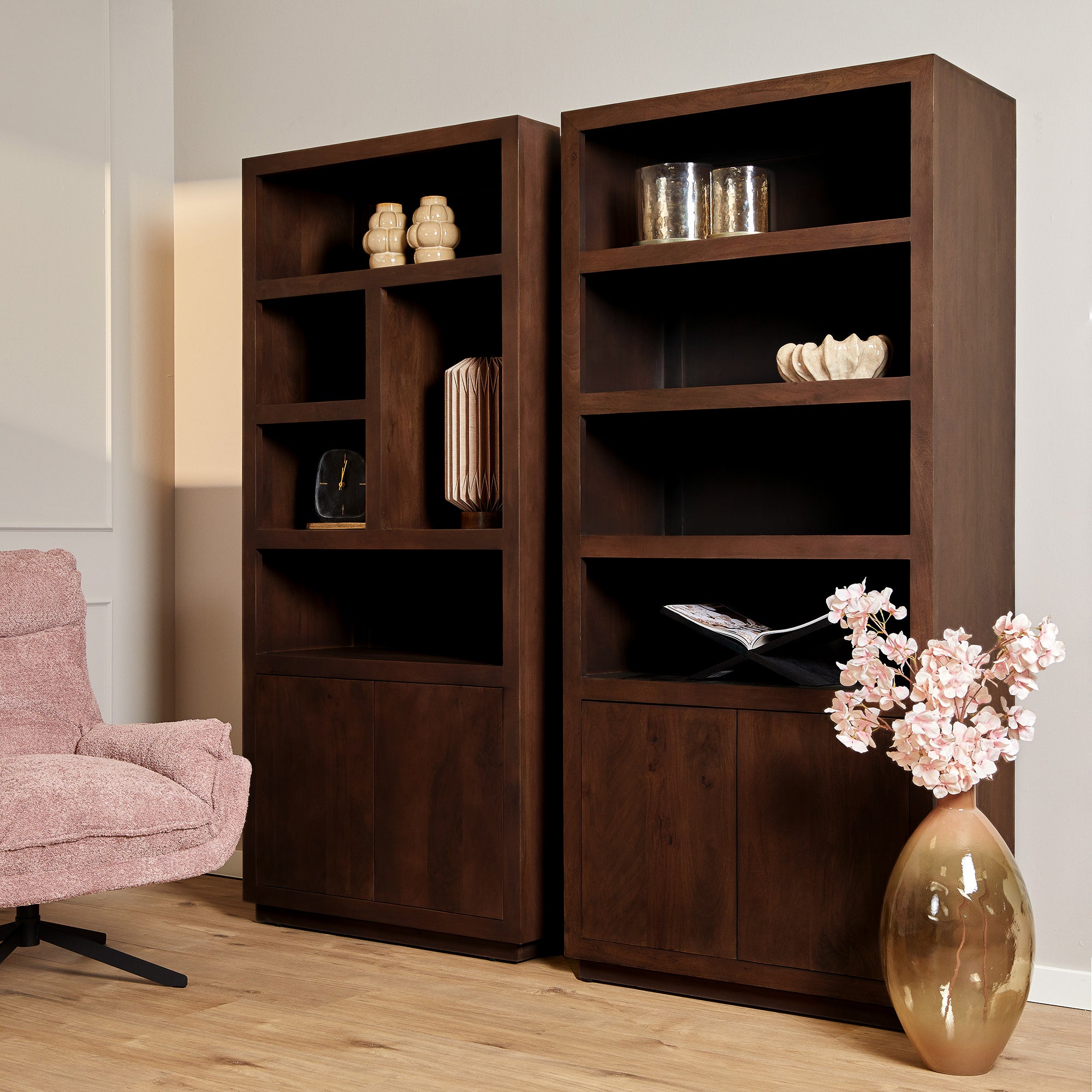 Boekenkast Brussel Brown | 90 cm