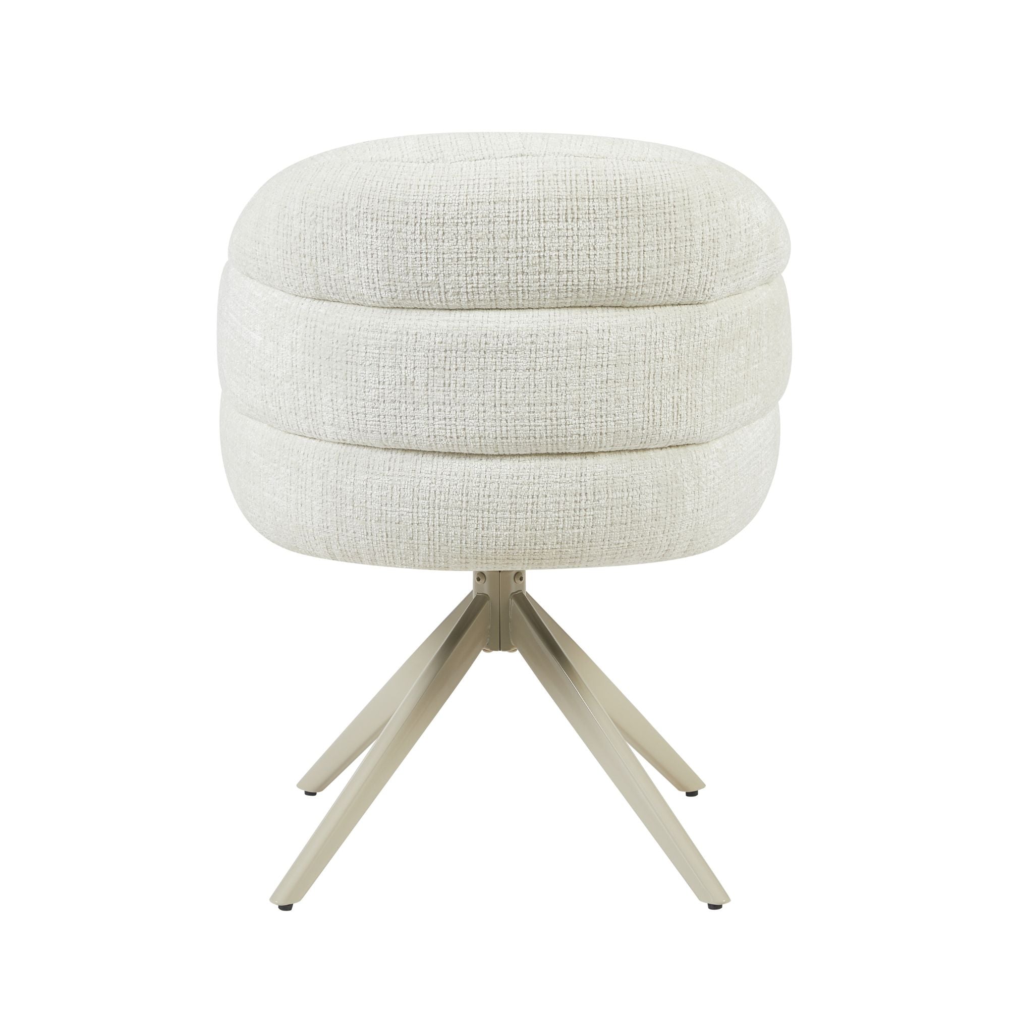 Eetkamerstoel Bella | Off White | Poot Sand | Met armleuning