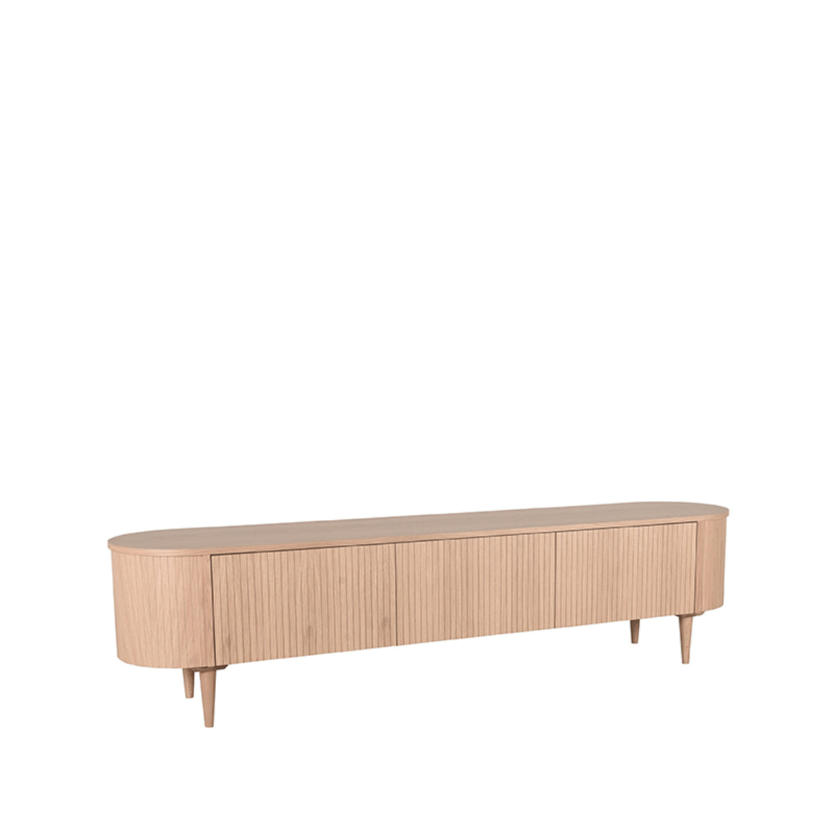 Tv-Meubel Oliva - Naturel - Eikenfineer - 220cm