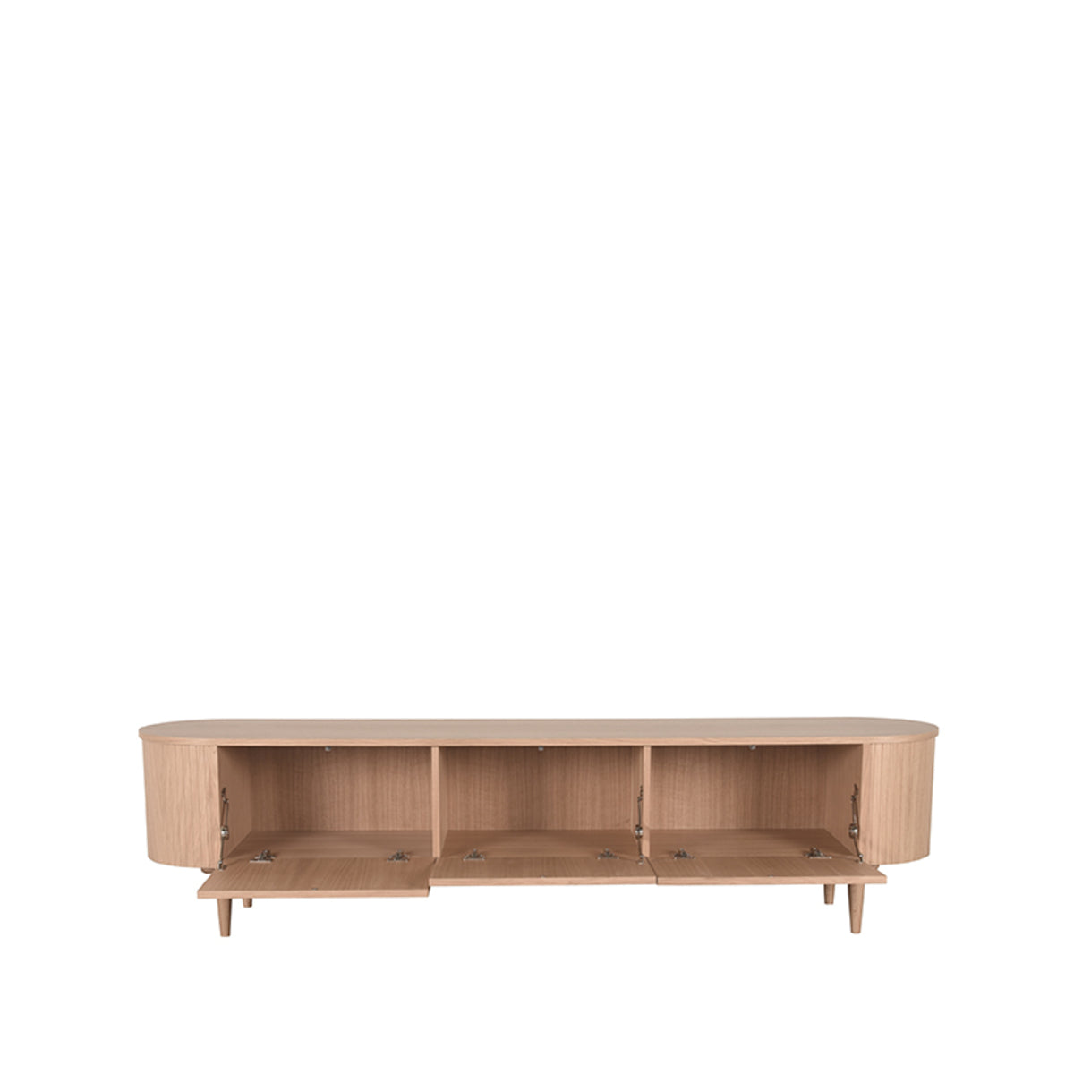 Tv-Meubel Oliva - Naturel - Eikenfineer - 220cm
