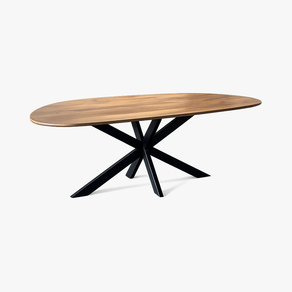 Eettafel Organisch – 200 cm – Naturel – Mangohout