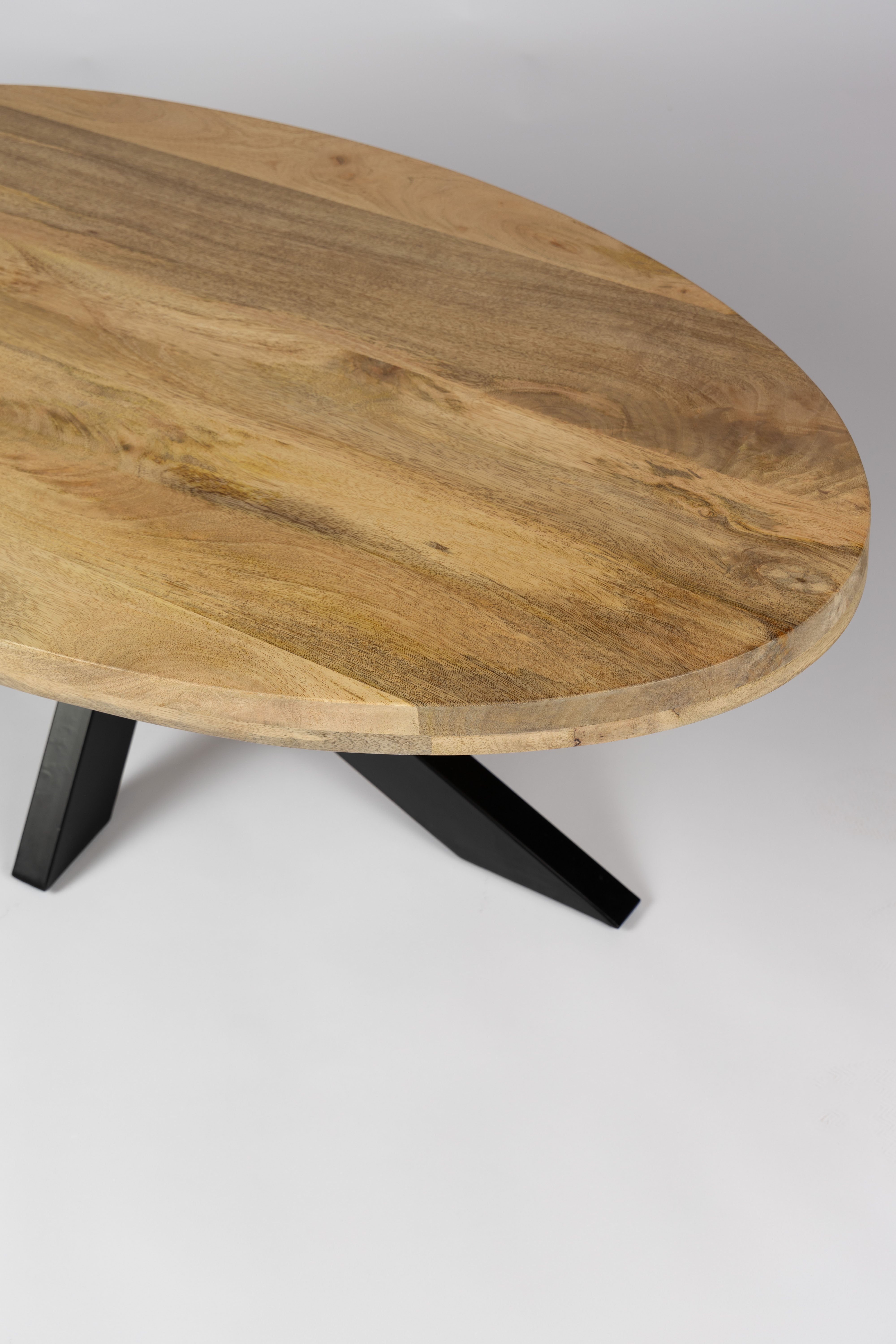 Ovale Salontafel - 130 cm - Naturel - Mangohout
