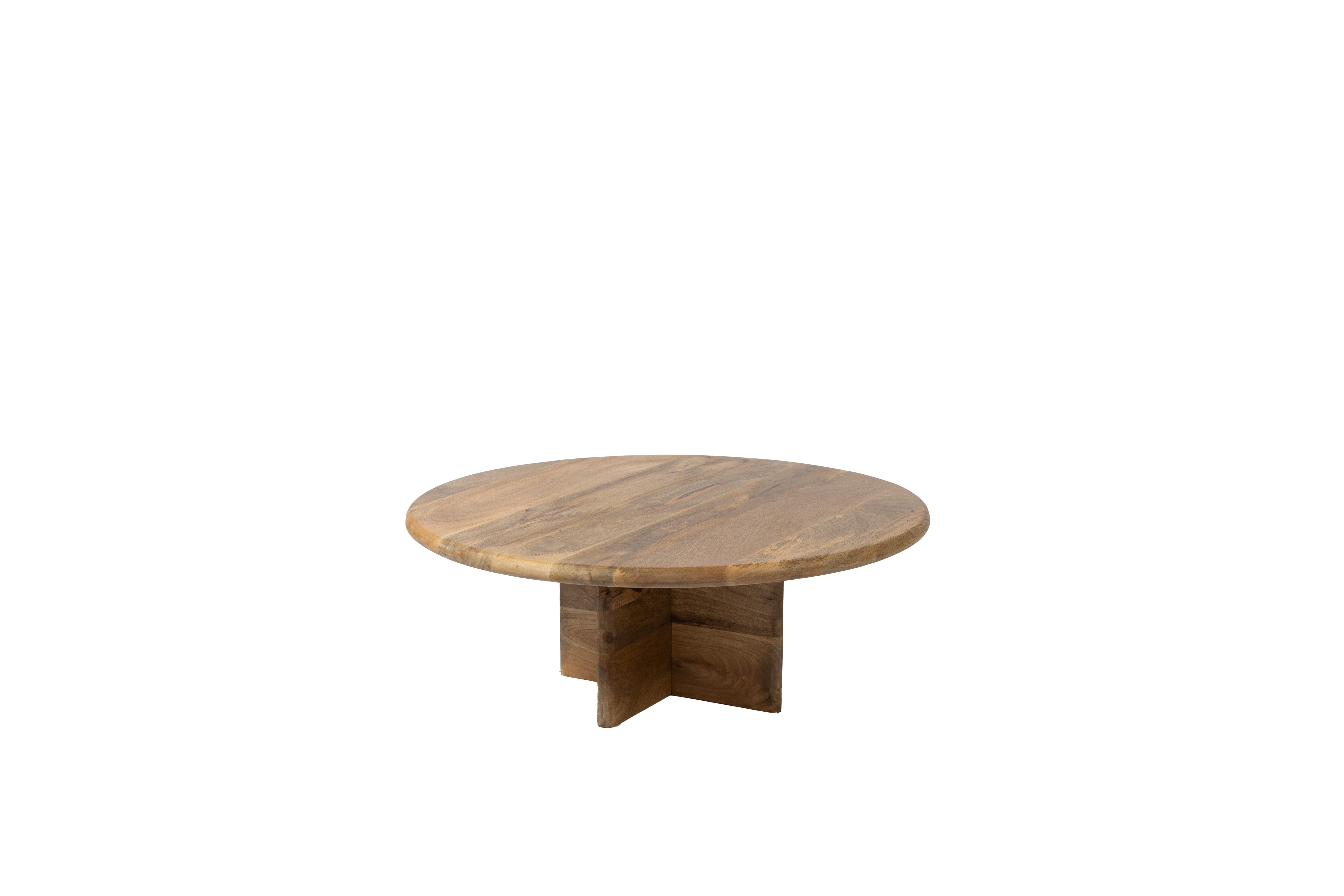 Ronde Salontafel - 80 cm - Naturel - Mangohout