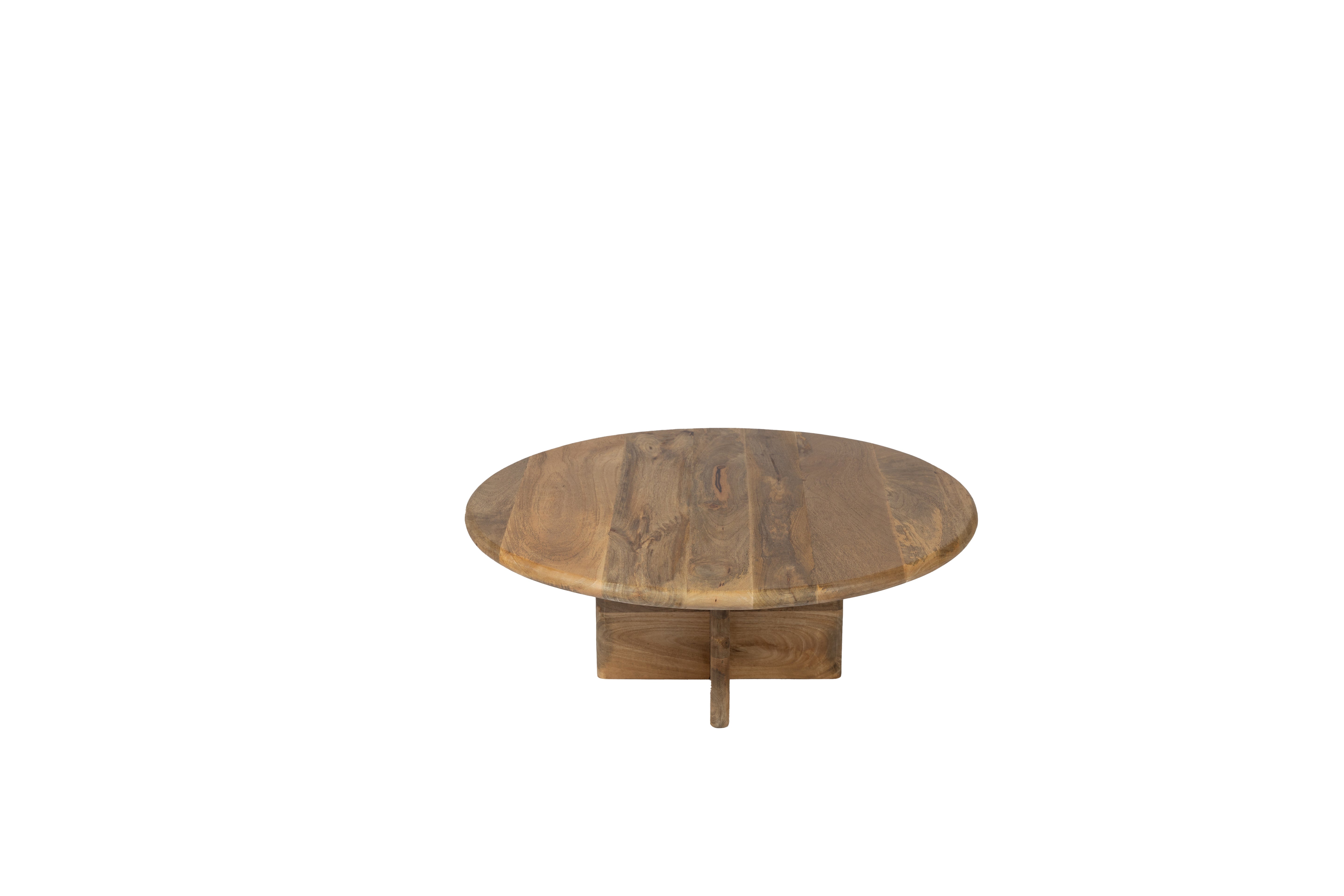 Ronde Salontafel - 80 cm - Naturel - Mangohout