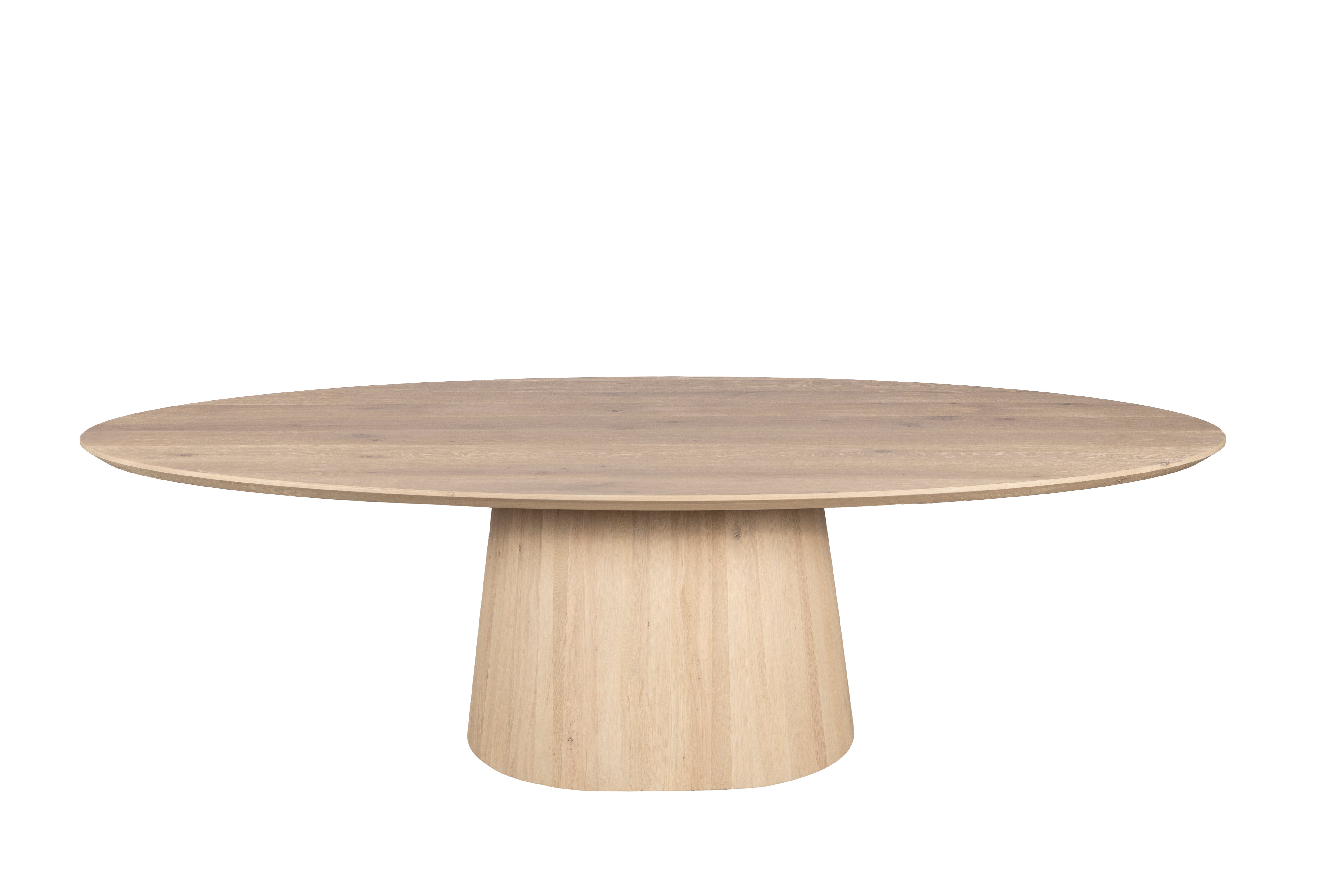 Ovale Eettafel - 260cm - Bruin - EIkenhout