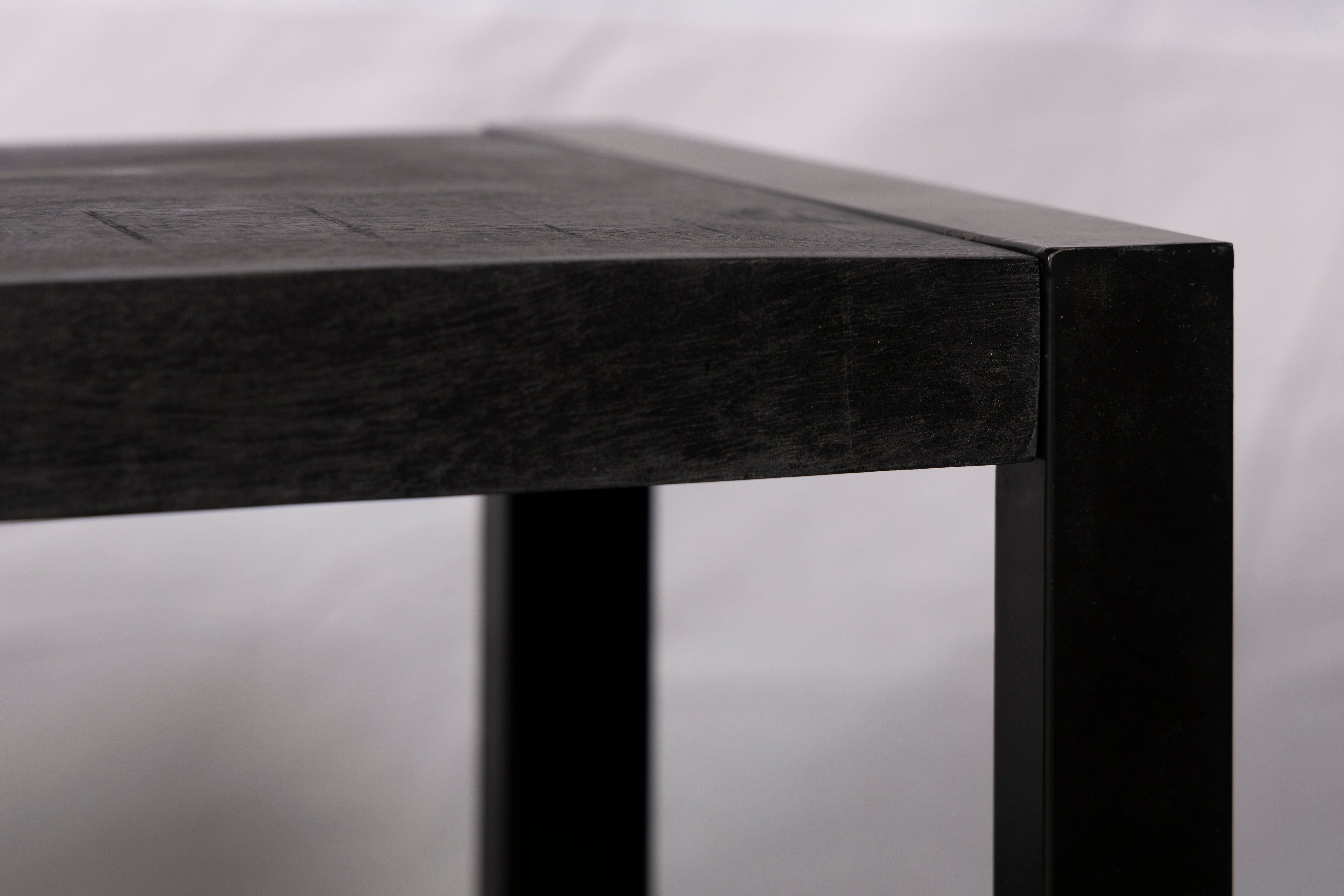 Tv meubel TOON zwart 120 cm mangohout