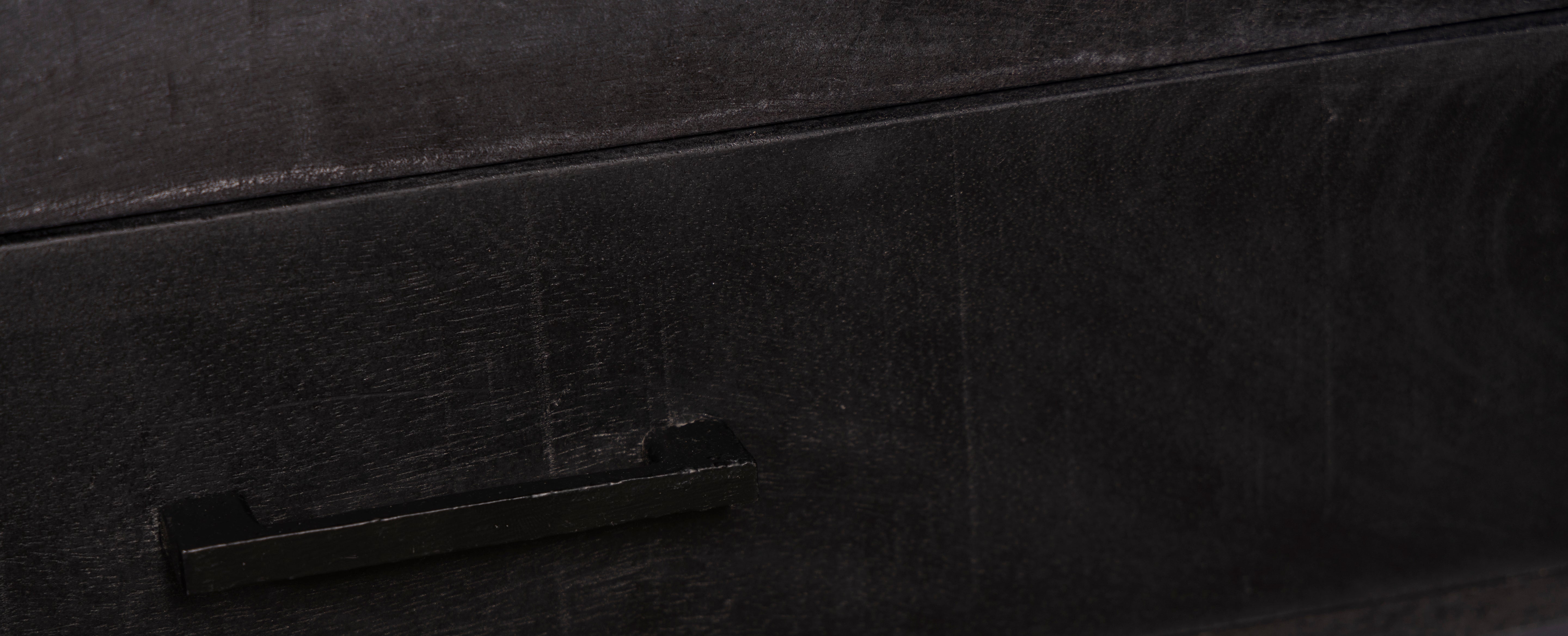 Tv meubel TOON zwart 120 cm mangohout