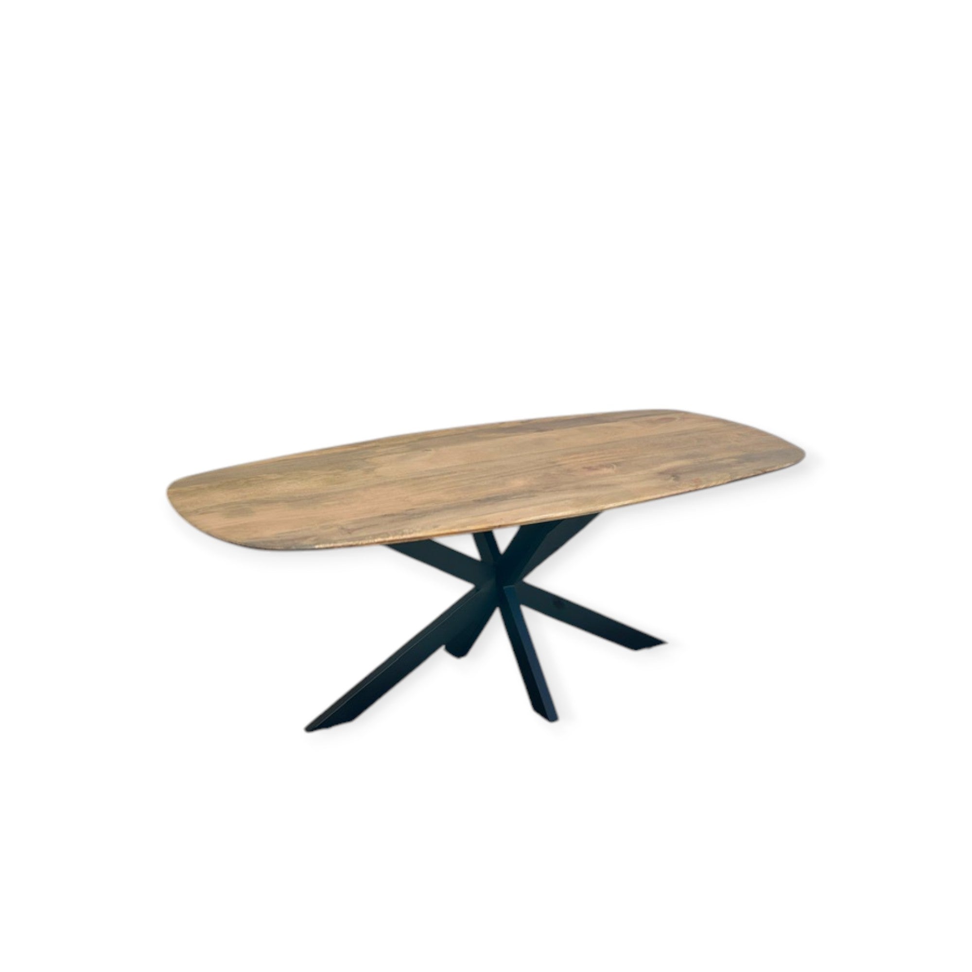 Deens ovale eettafel - 240 cm - Naturel - Mangohout