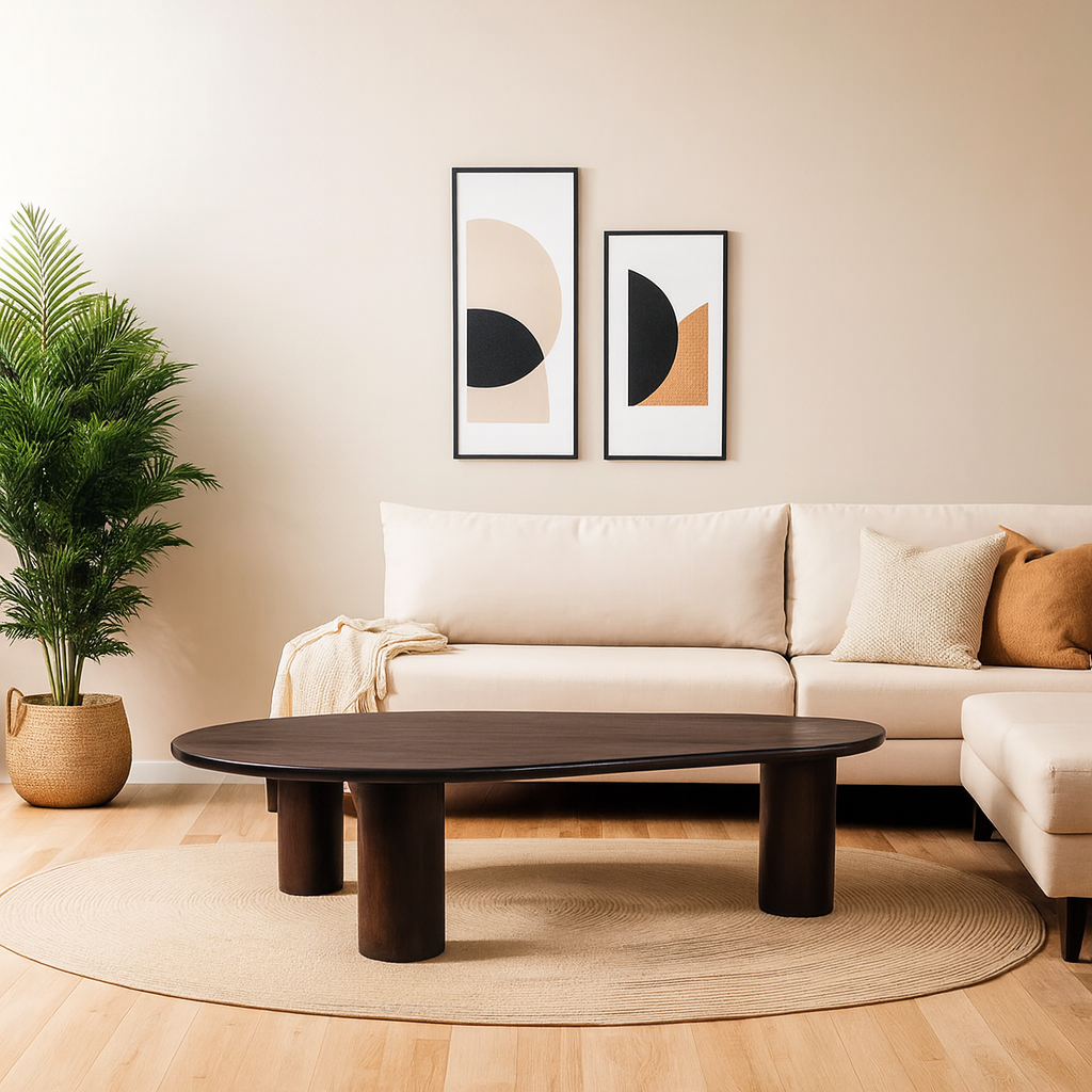 Organische Salontafel - 160 cm - Bruin - Mangohout